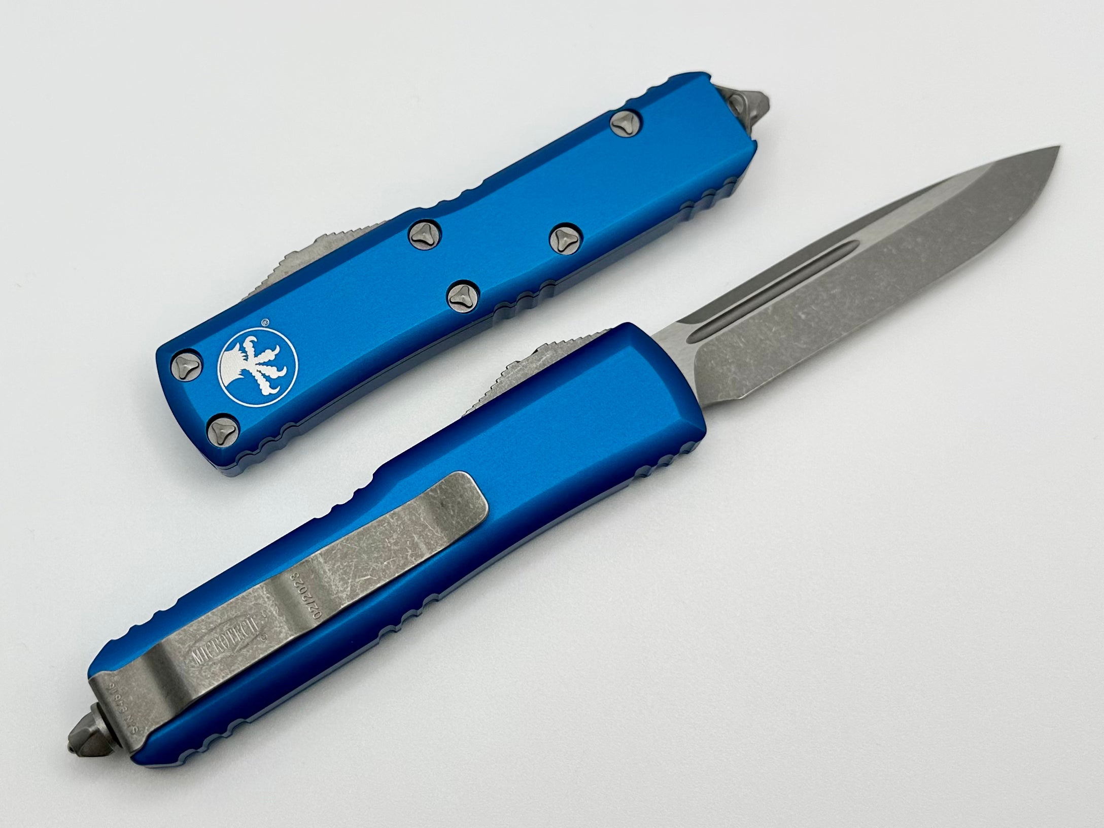 Microtech UTX-85 Apocalyptic Blue EDC Knife - Premium Compact Design