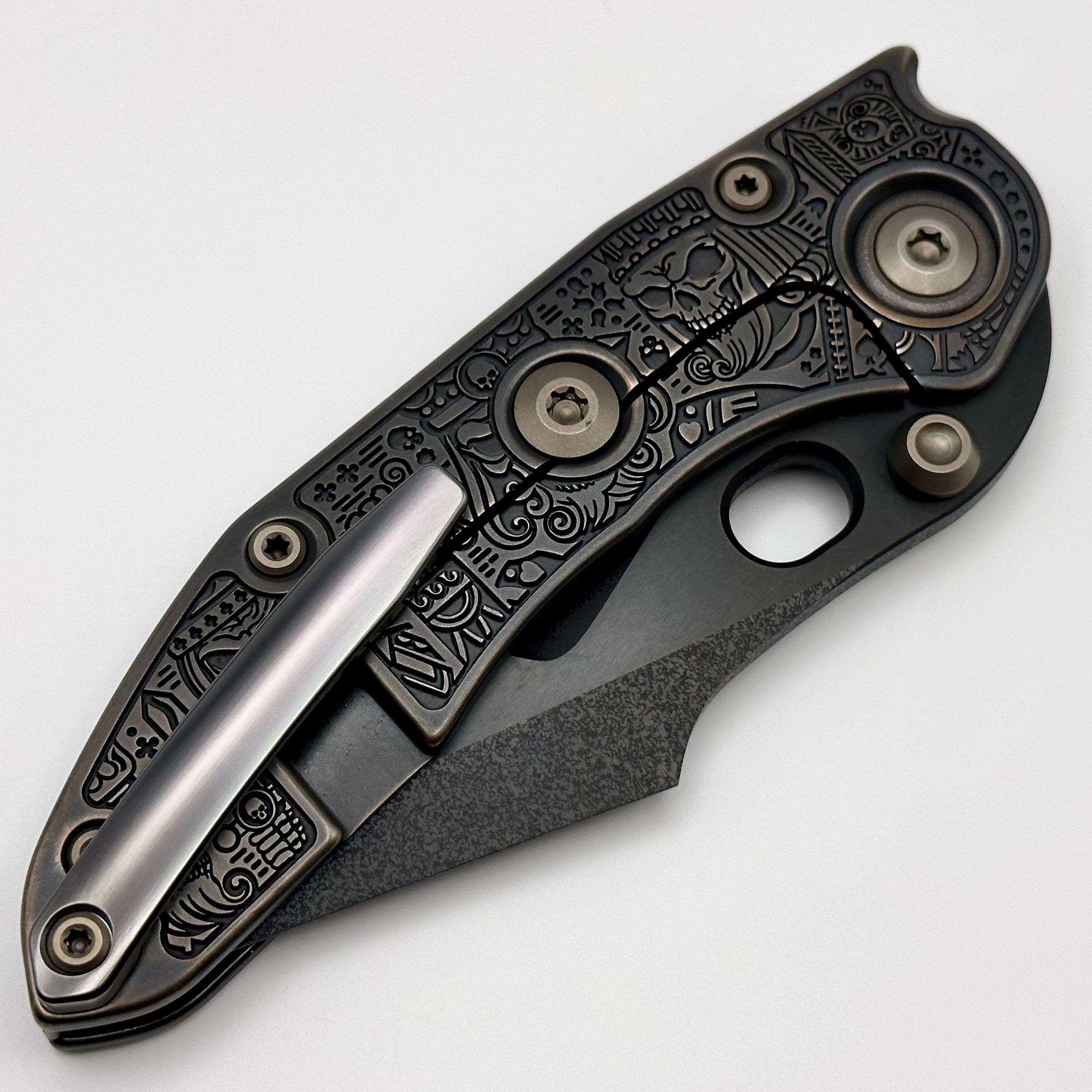 Premium Borka Blades Custom Kingsman Stitch with DLC Finish & Bronzed Hardware - Pre-Owned Excellence