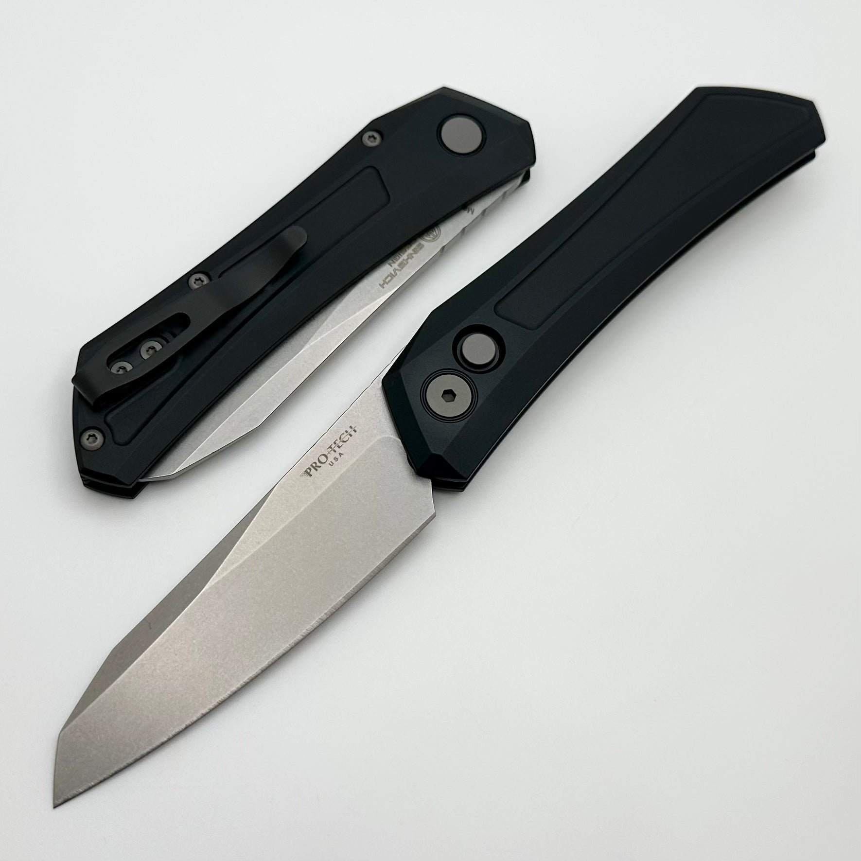 Pro-Tech Oligarch Ultimate EDC Knife - Black Aluminum Handle & MagnaCut Blade