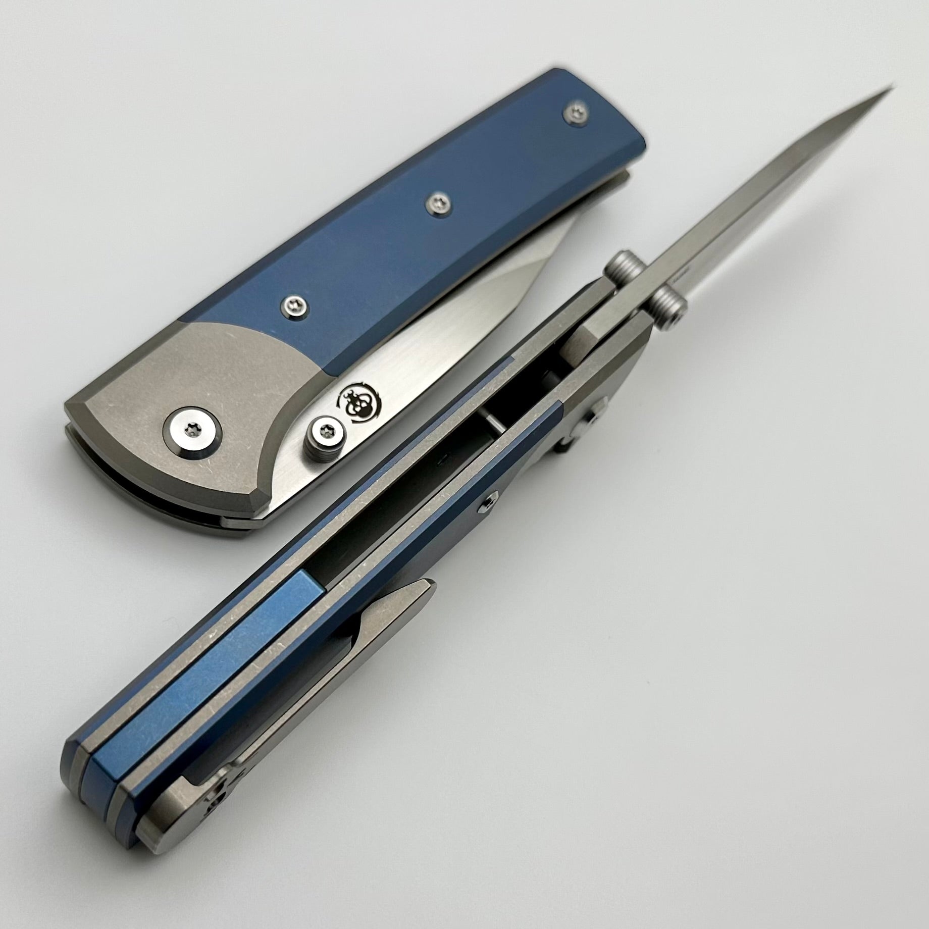 Chaves Scapegoat Ultimate EDC Knife - Blue Titanium Inlay & M390 Blade