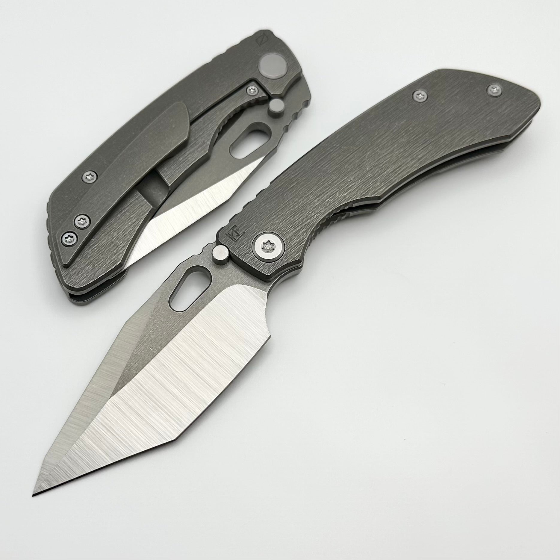 Custom Knife Factory Rotten Evo T - Premium S90V Blade with Titanium Handles