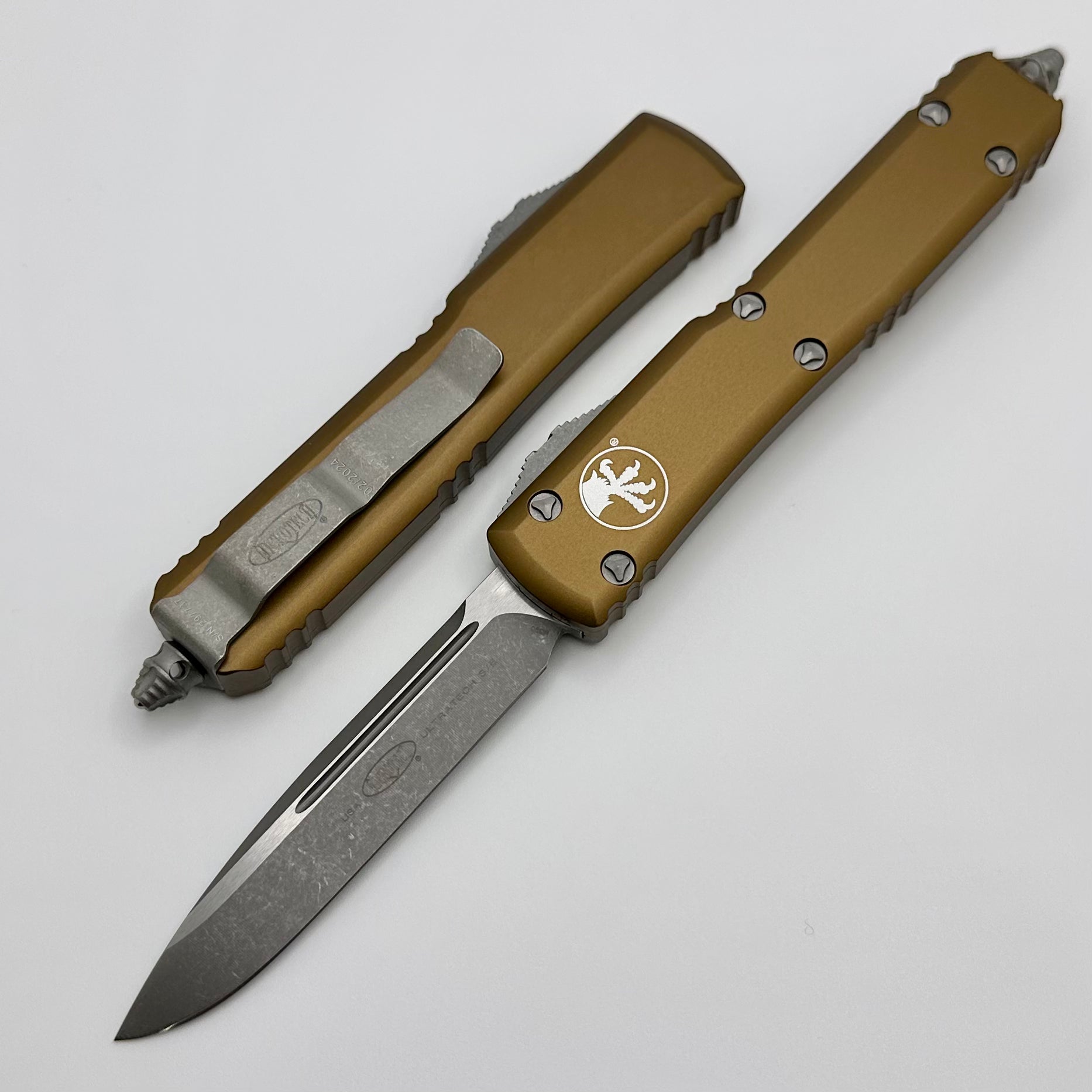 Microtech Ultratech S/E Apocalyptic Standard & Tan 121-10APTA - Premium Tactical OTF Knife