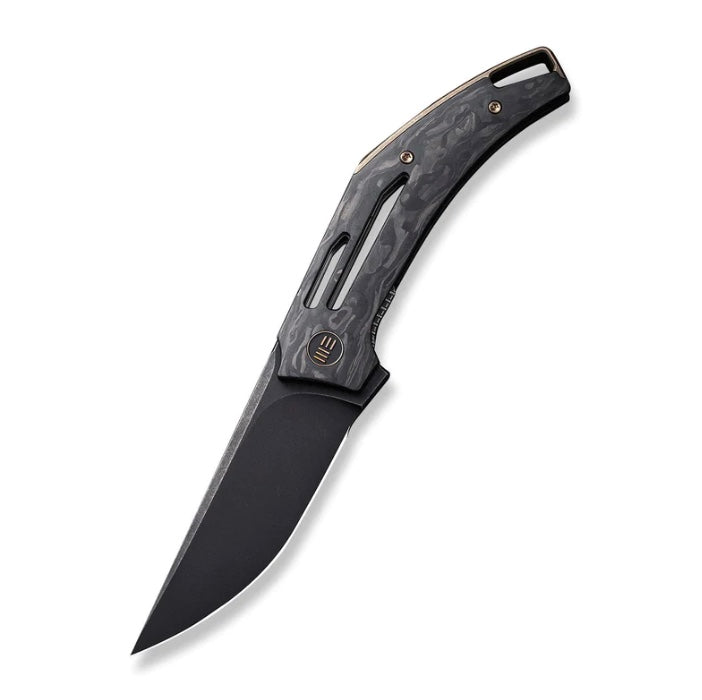 We Knife Speedliner Shredded Carbon Fiber & Black Stonewash 20CV WE22045B-2 - Premium EDC Folding Knife