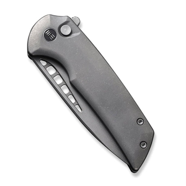 We Knife Mini Malice Flipper Button Lock Titanium - Ultimate EDC Knife with CPM-20CV Blade