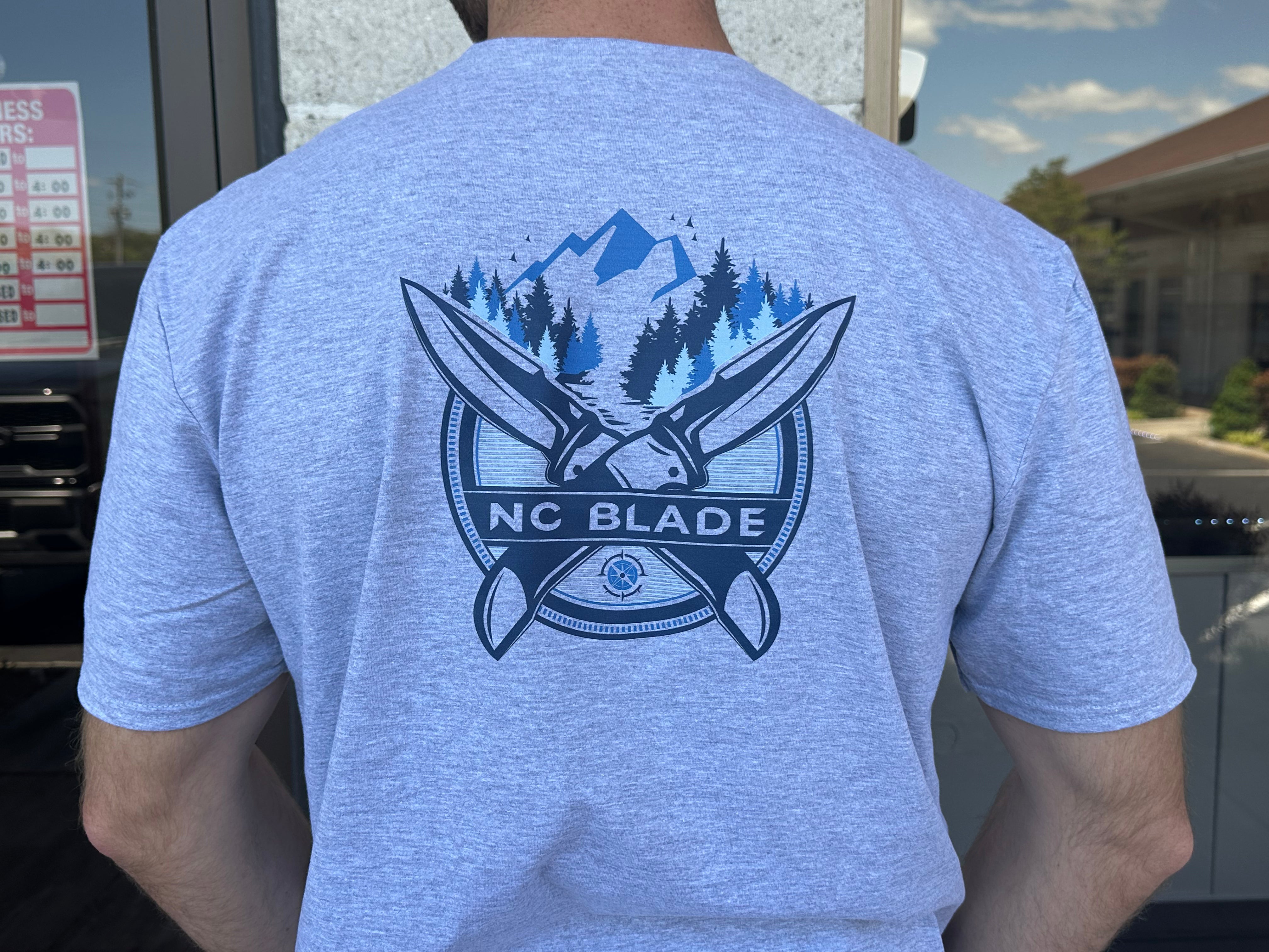 Premium NC Blade Gildan Softstyle Jersey T-Shirt - Sports Grey