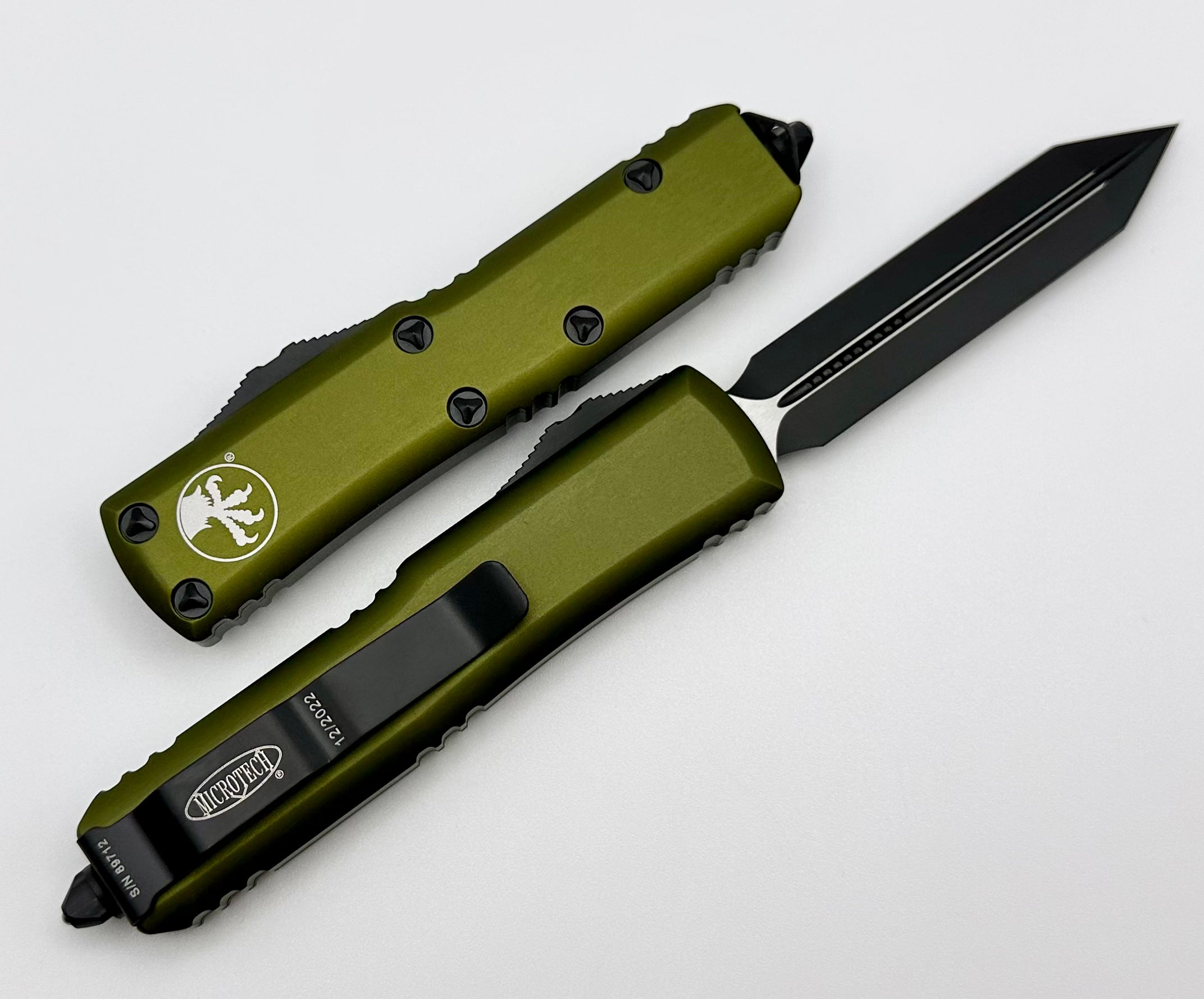 Microtech UTX-85 Spartan EDC Knife - Black & OD Green