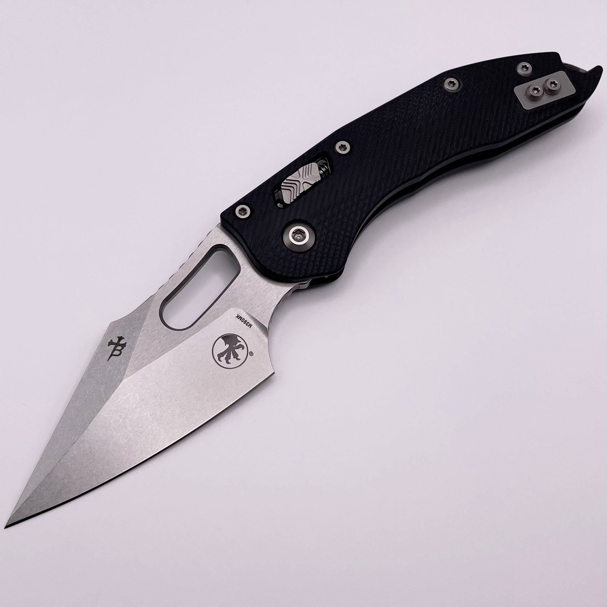 Microtech Stitch RAM-LOK Manual Knife - Premium Black G-10 & M390MK Blade