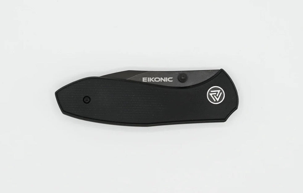 Eikonic Kasador Night Black Micarta & D2 Steel Hunting Knife - Premium EDC