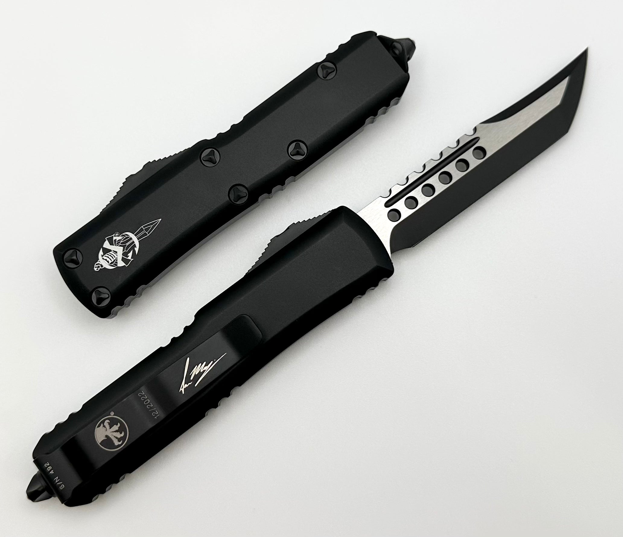 Microtech UTX-85 Hellhound Black Tactical EDC Knife