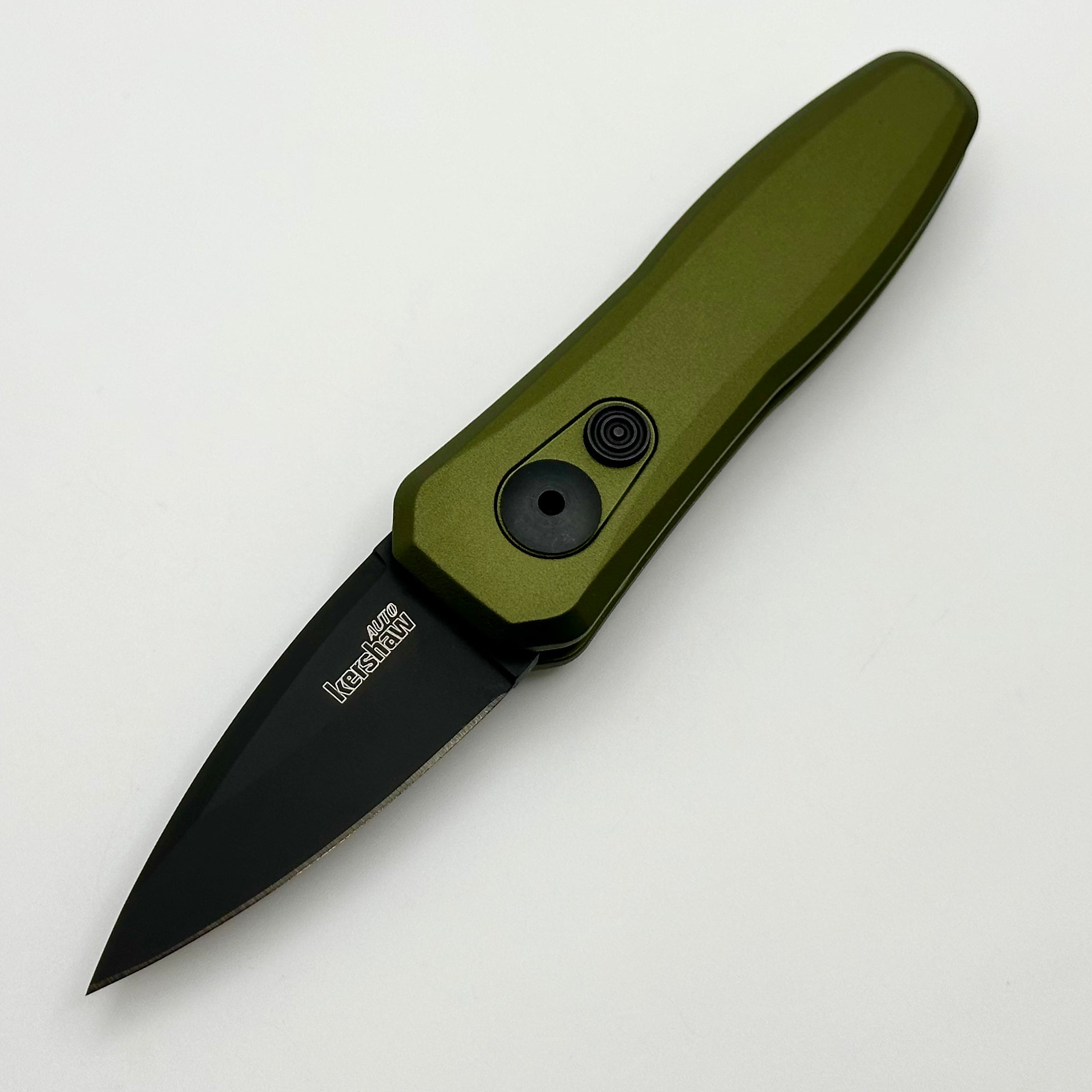 Kershaw Launch 4 Ultimate Compact EDC Knife - Olive Aluminum & Black CPM-154 Blade