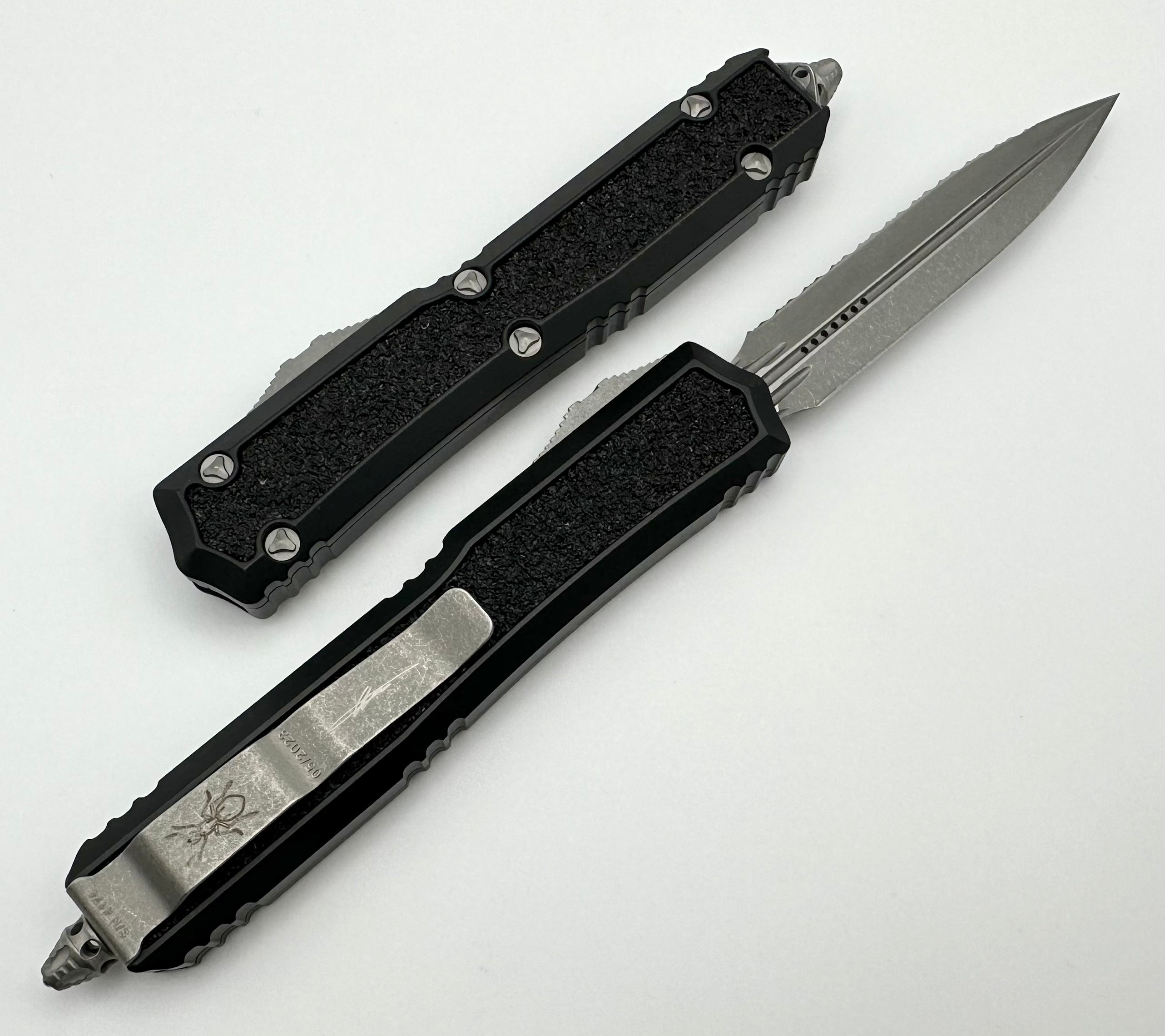 Premium Microtech Makora Double Edge Apocalyptic Knife - Black Signature Series