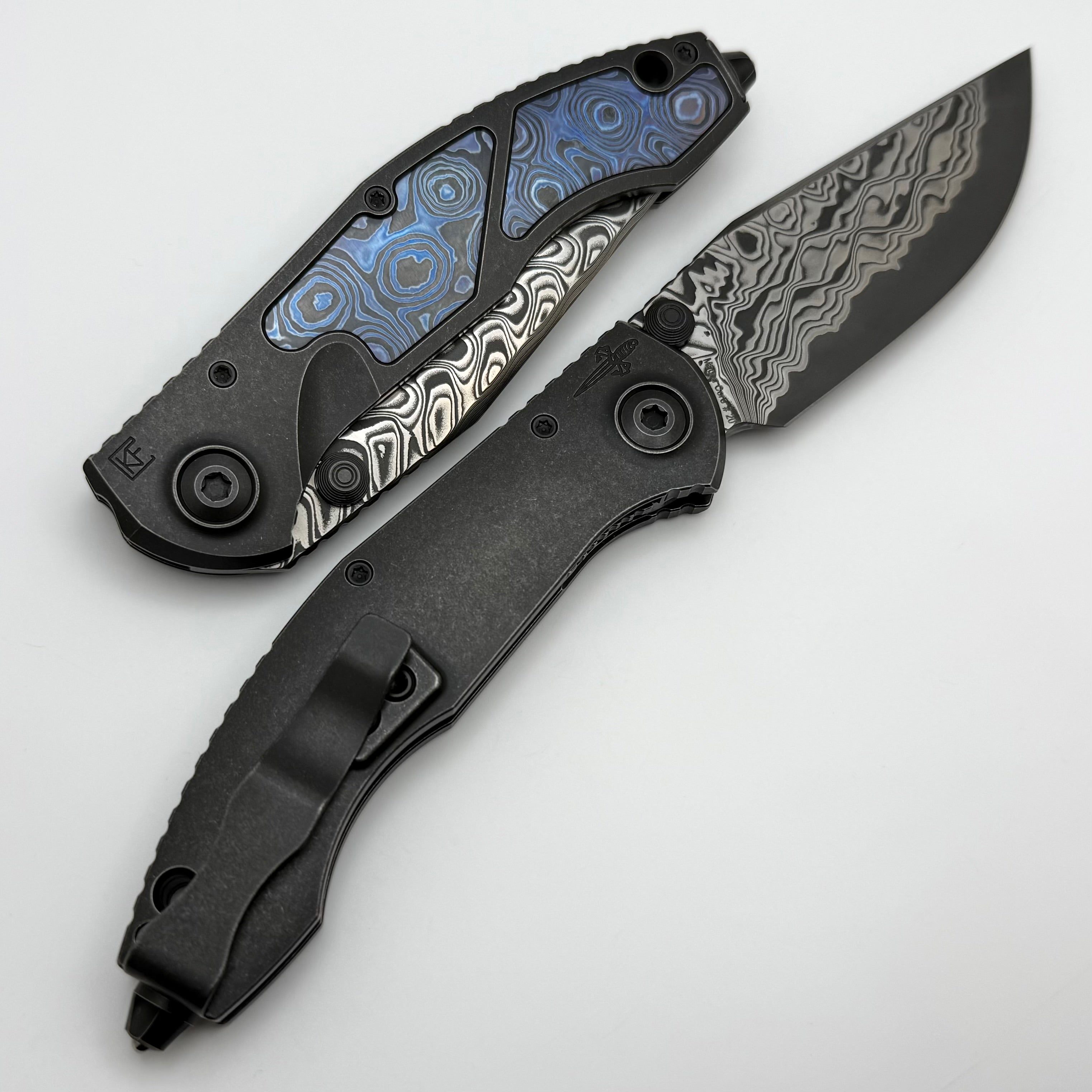 Premium Sokosha Blackwash/ZircuTi Folding Knife with MagnaCore Blade