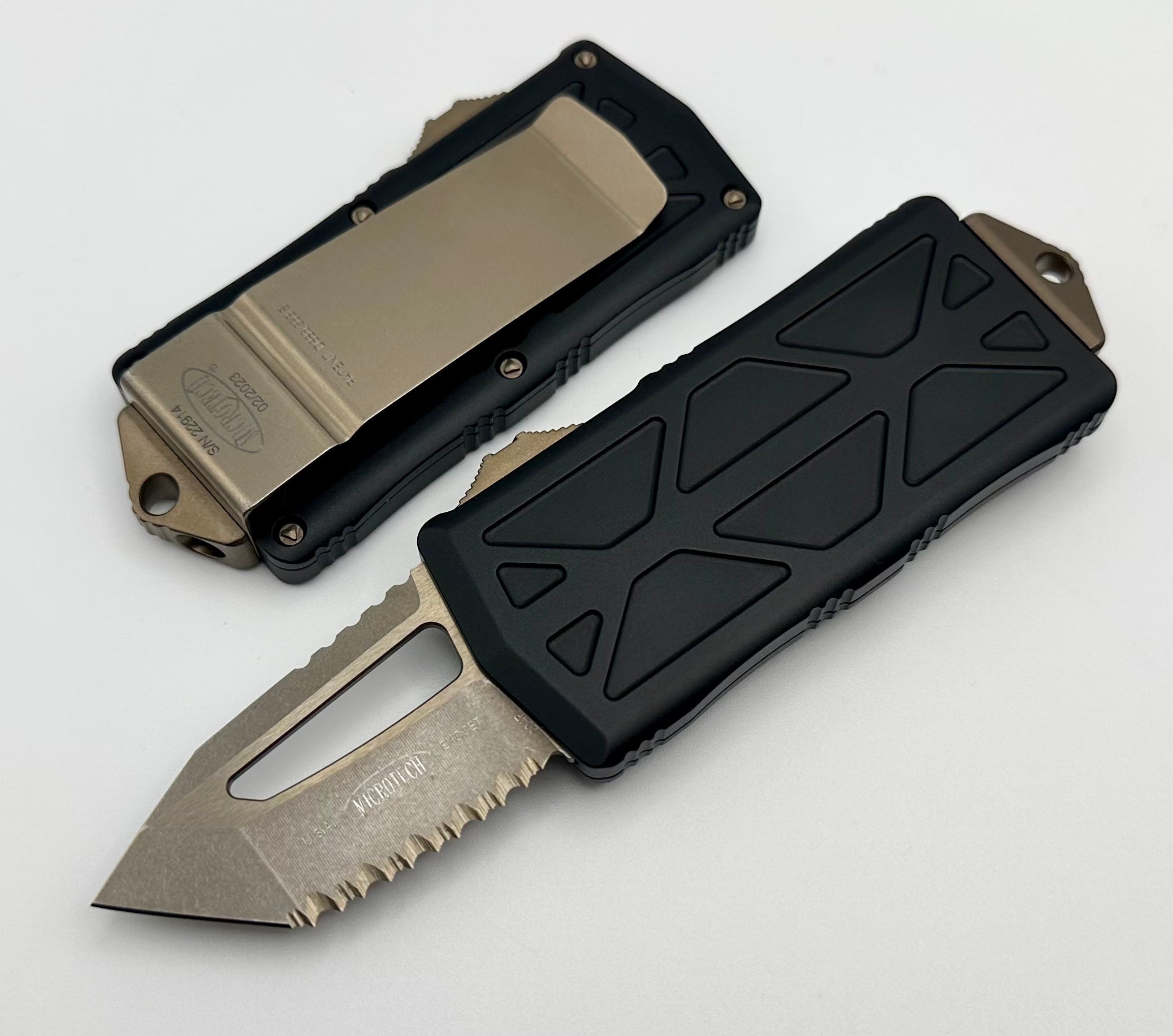 Premium Microtech Exocet Tanto Bronze Automatic Knife - Ultimate Daily Carry