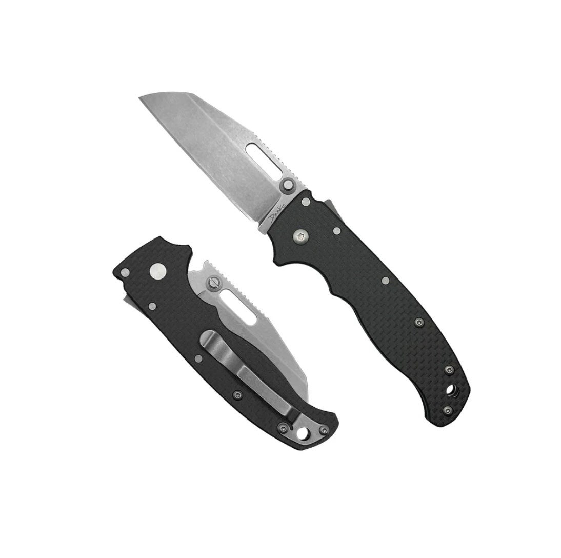 Demko AD20.5 Ultimate Shark Foot Knife with Premium Carbon Fiber Handles