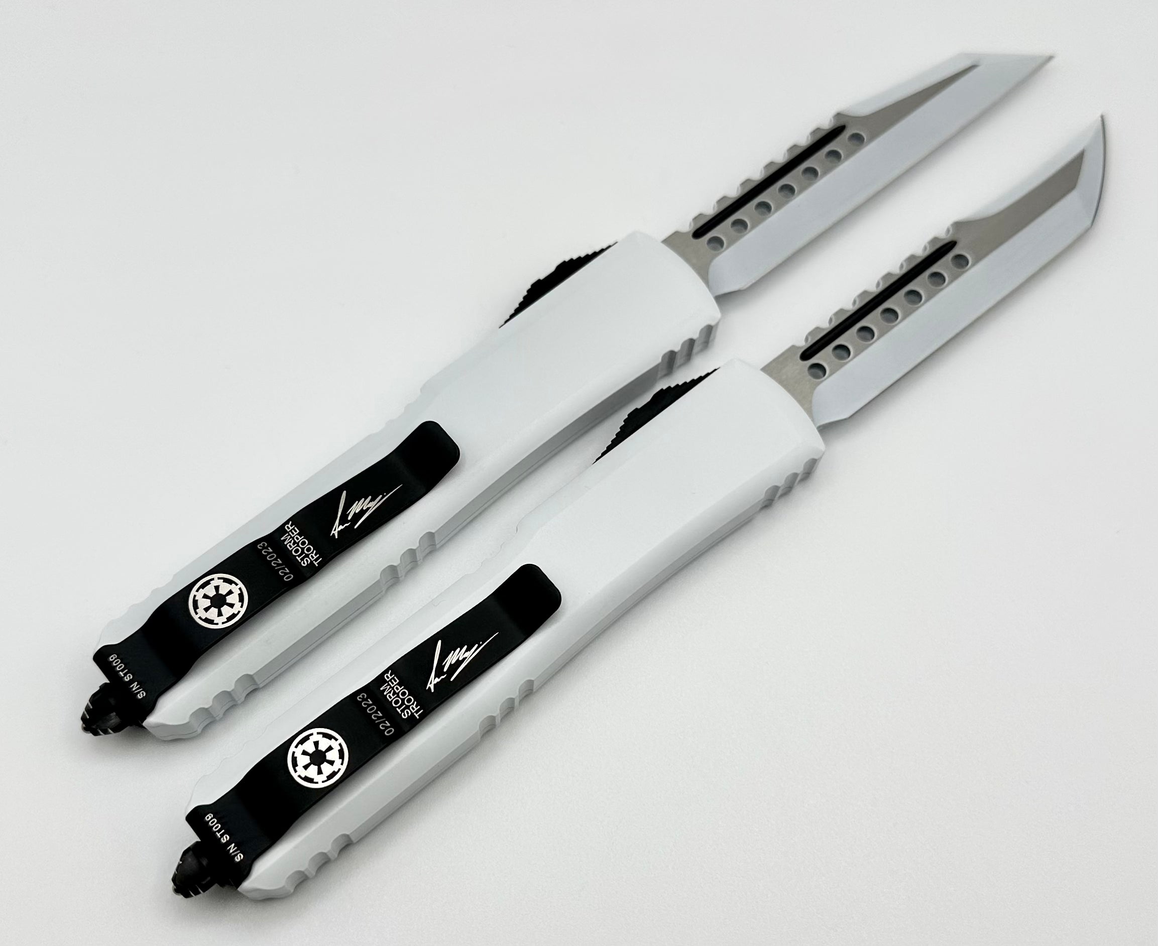 Microtech Ultratech Storm Trooper Signature Series Knife Set - Hellhound & Warhound Edition