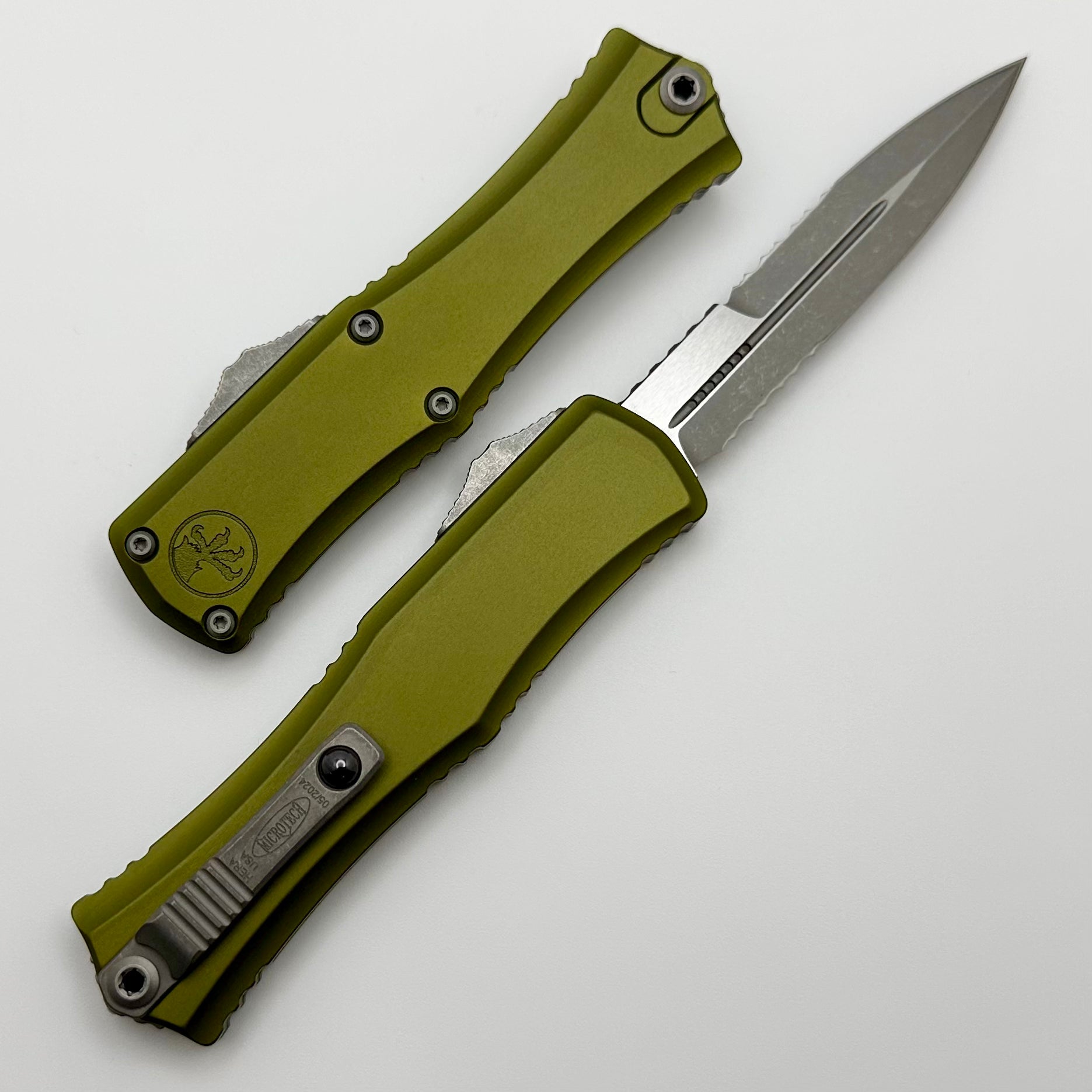 Microtech Premium Mini Hera Apocalyptic Bayonet - Ultimate EDC Knife with OD Green Handle