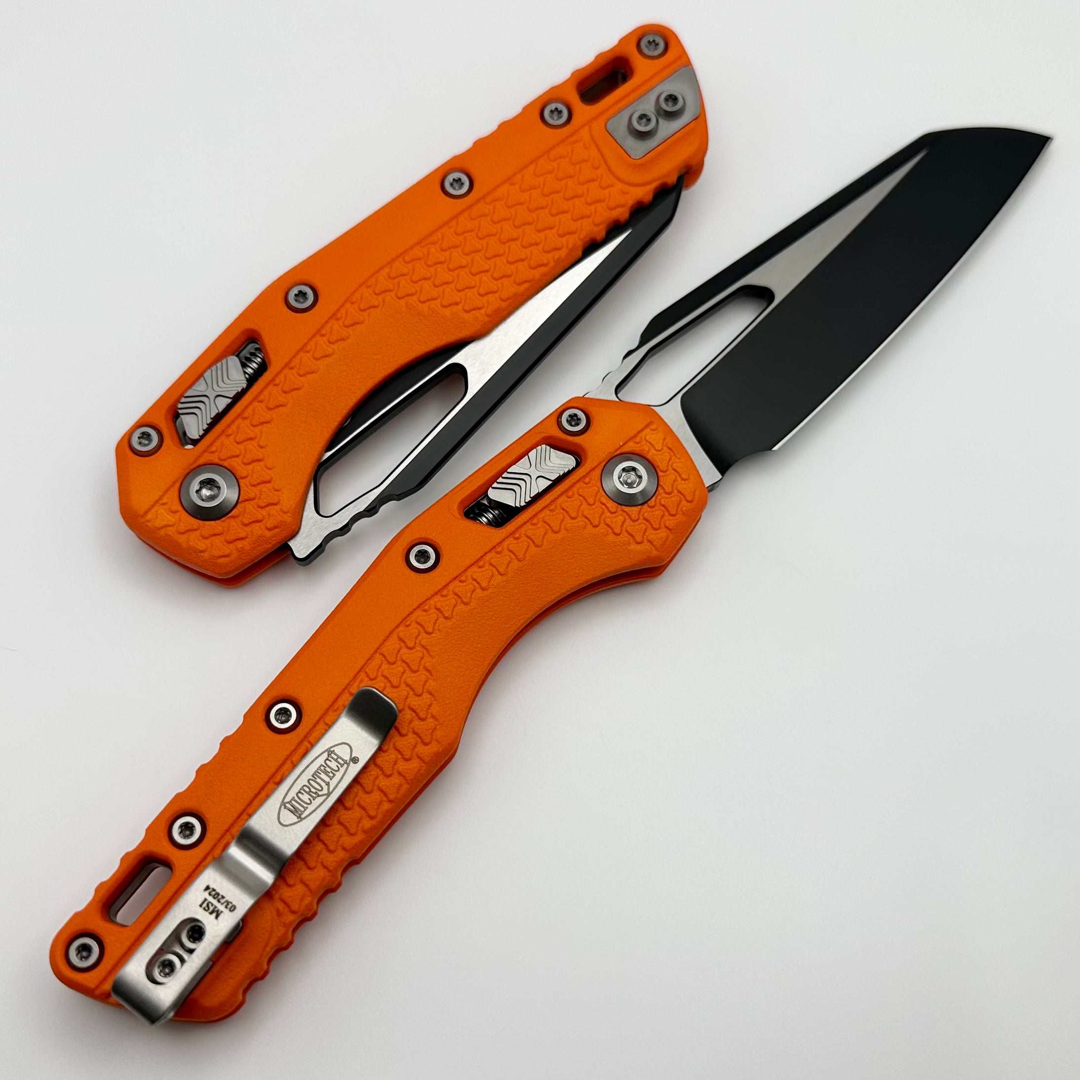 Microtech MSI RAM LOK Folding Knife - Premium Orange Polymer & M390MK Steel