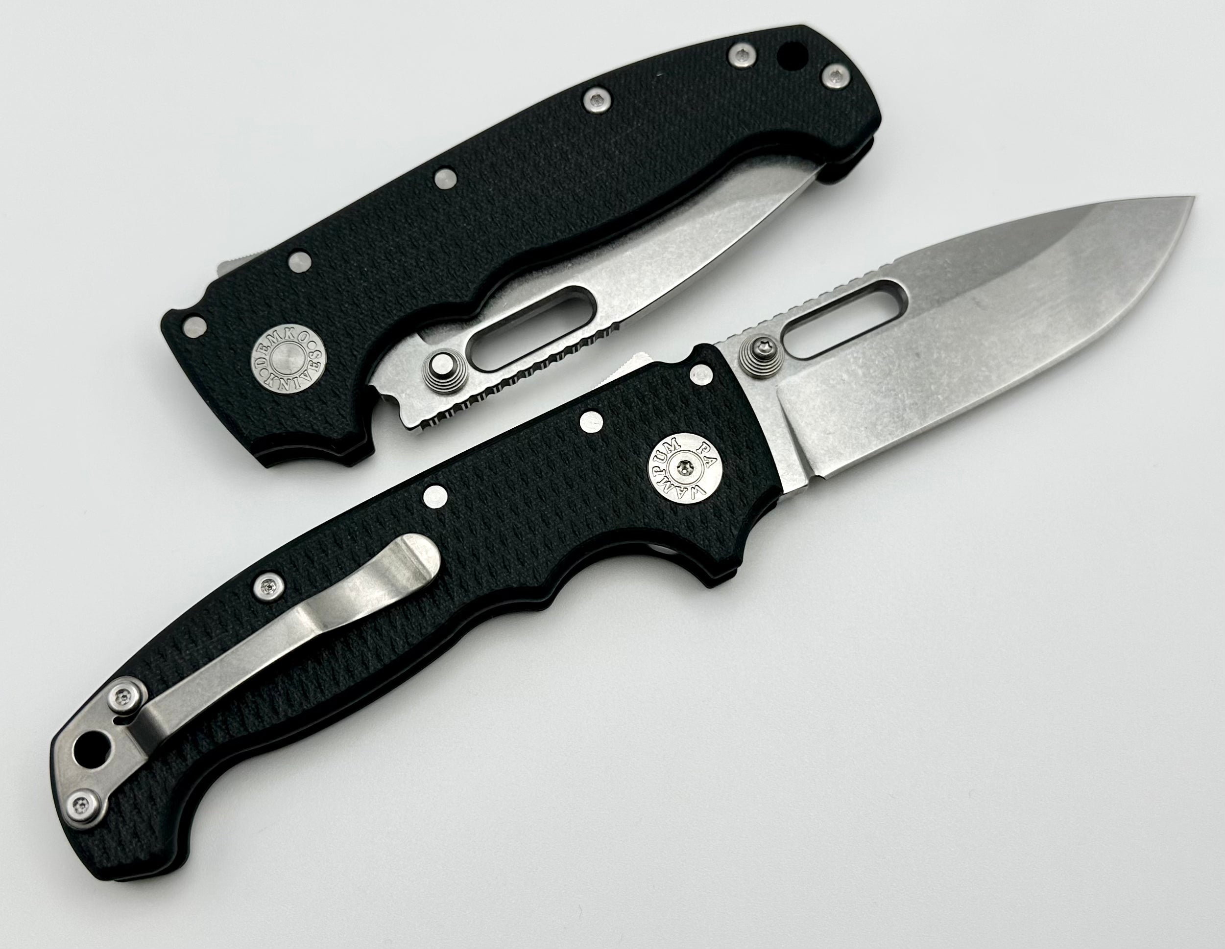 Premium Demko MG AD20 Drop Point Knife - Exclusive 3V Blade & Black G-10 Handle