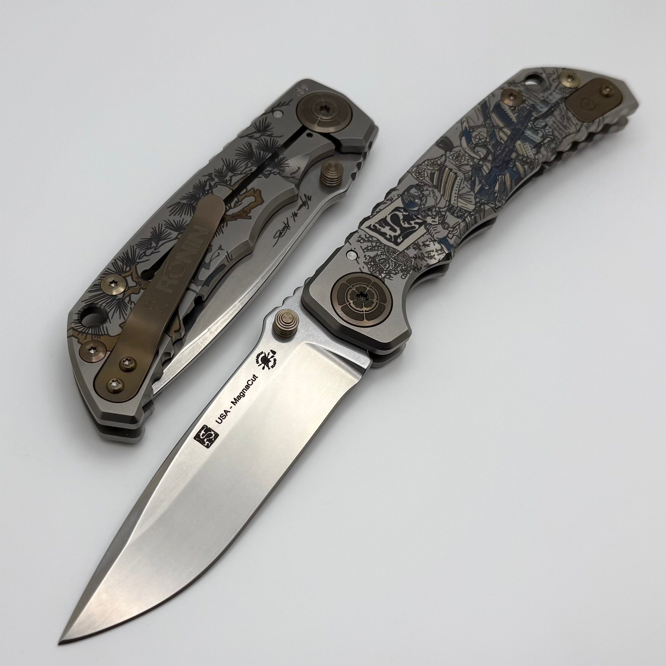 Premium Spartan-Ronin 'Gun Fighter' Edition Folding Knife with MagnaCut Blade