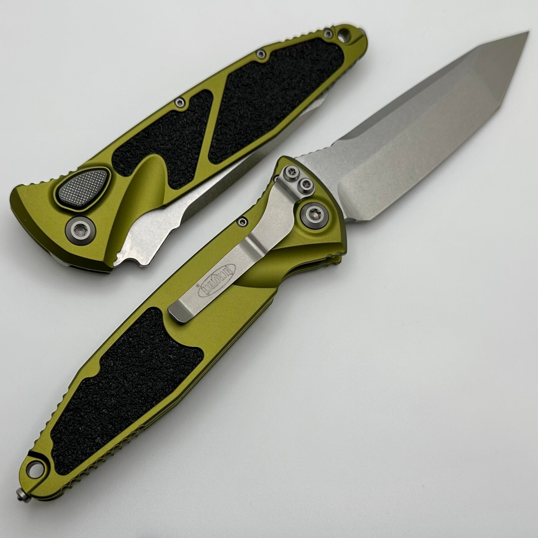 Microtech Socom Elite Auto T/E Tactical Knife - Stonewash & OD Green