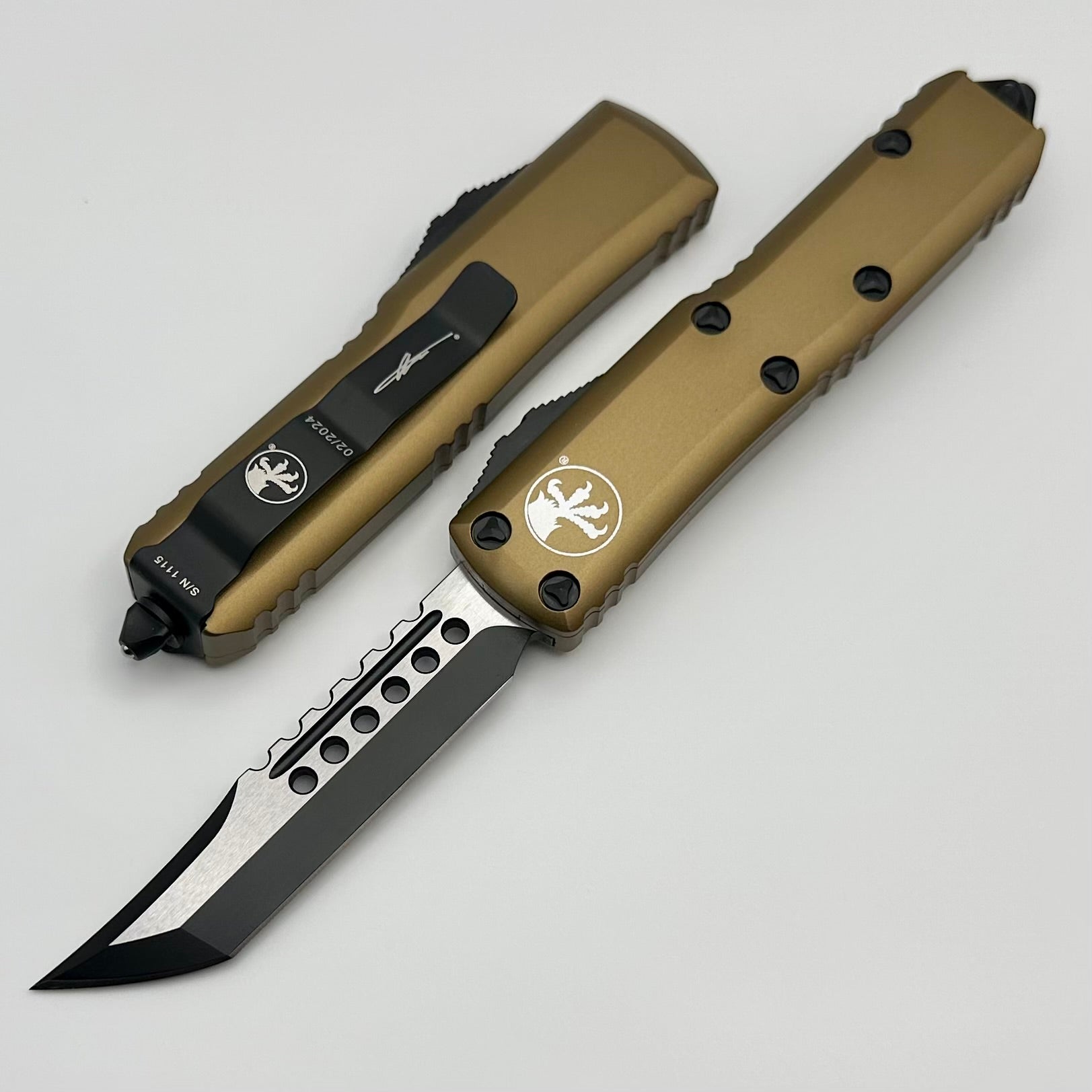 Microtech UTX-85 Hellhound Black & Tan - Premium Tactical Knife