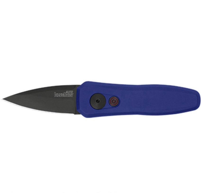 Kershaw Launch 4 Premium Automatic Knife - Blue Aluminum Handle & Black CPM-154 Blade