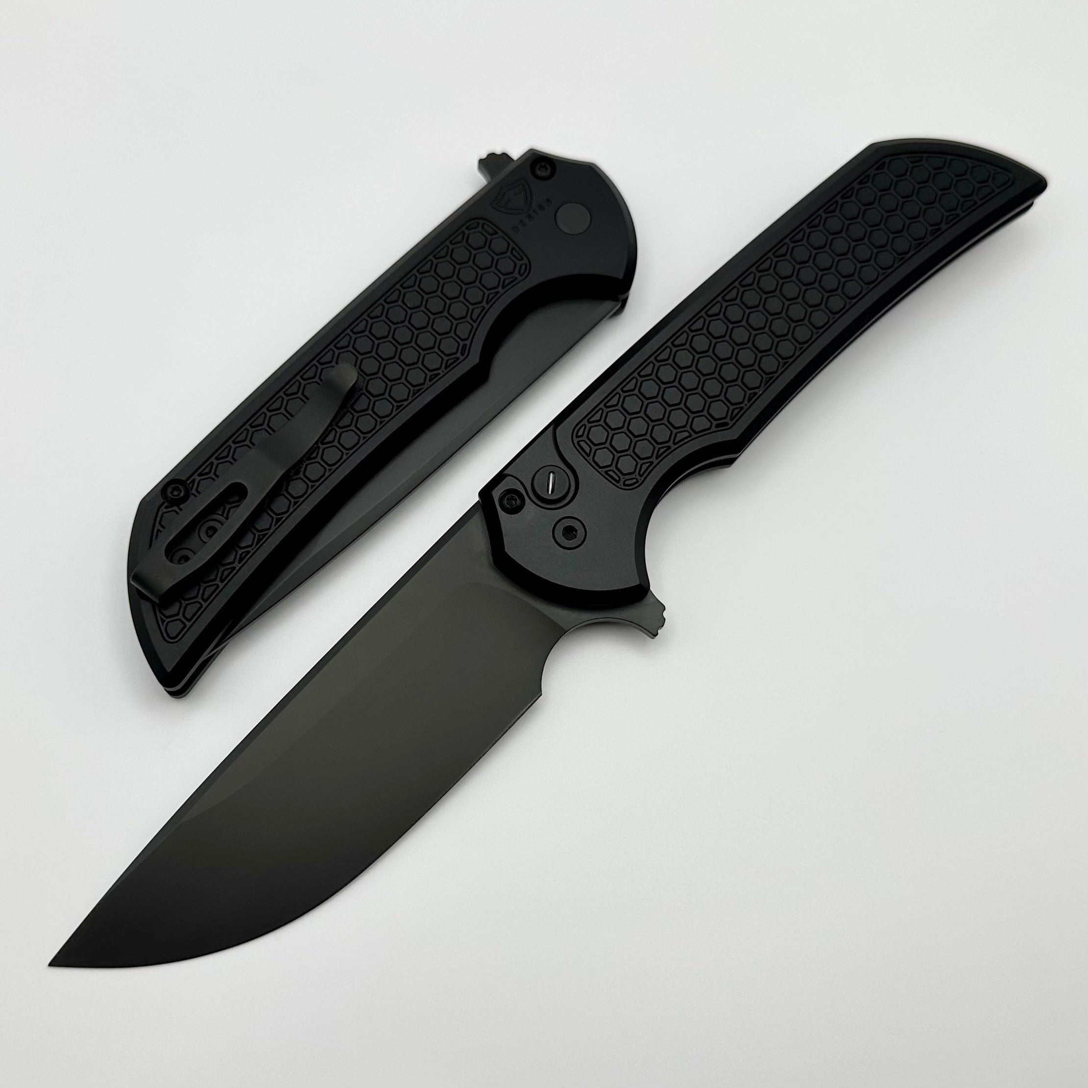 Pro-Tech Mordax Operator Black Honeycomb Handle - Premium Tactical Knife