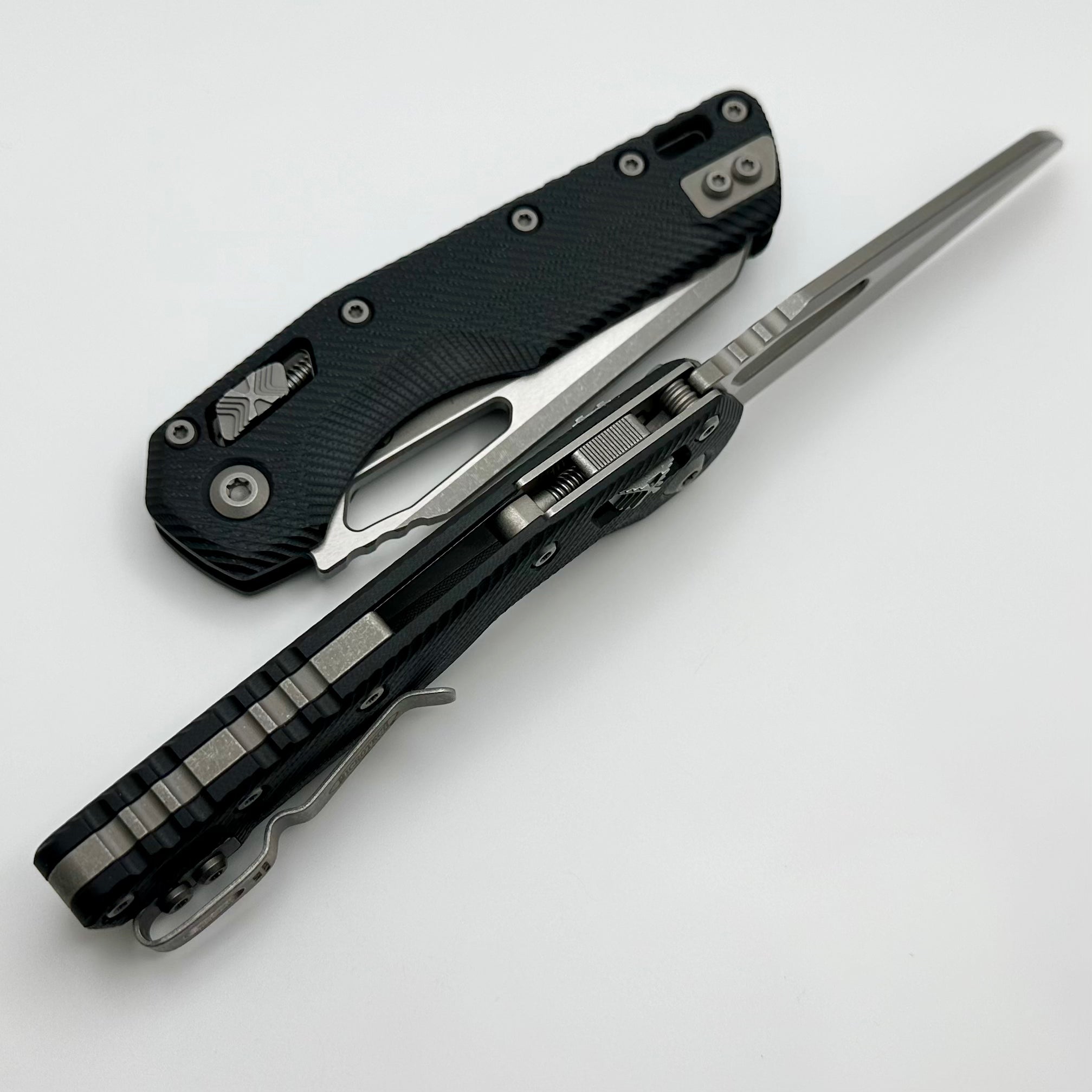 Microtech MSI RAM LOK Fluted Black G-10 Knife - Premium M390MK Apocalyptic Blade