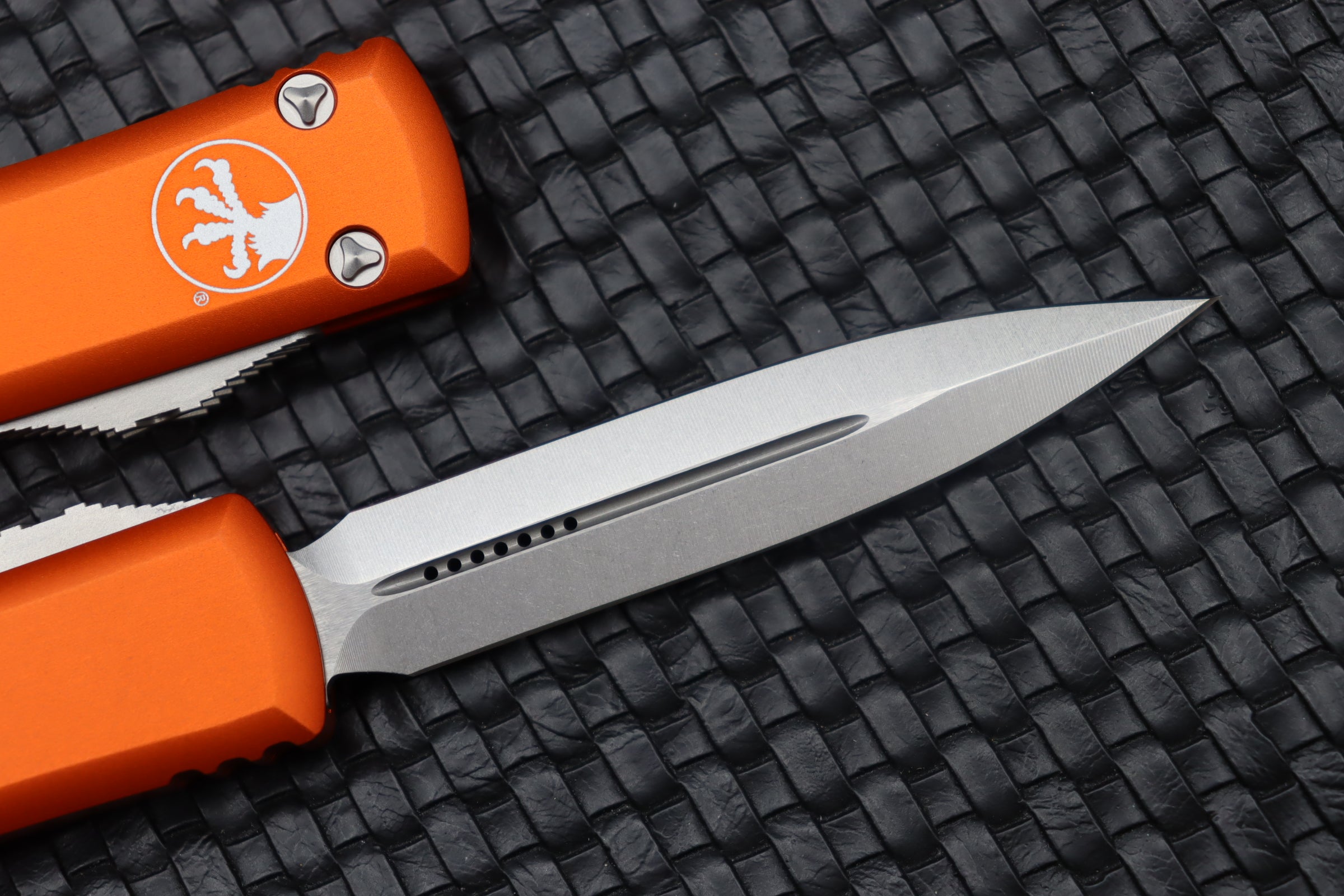 Premium Microtech Ultratech Orange Double Edge Knife - Ultimate Tactical Tool