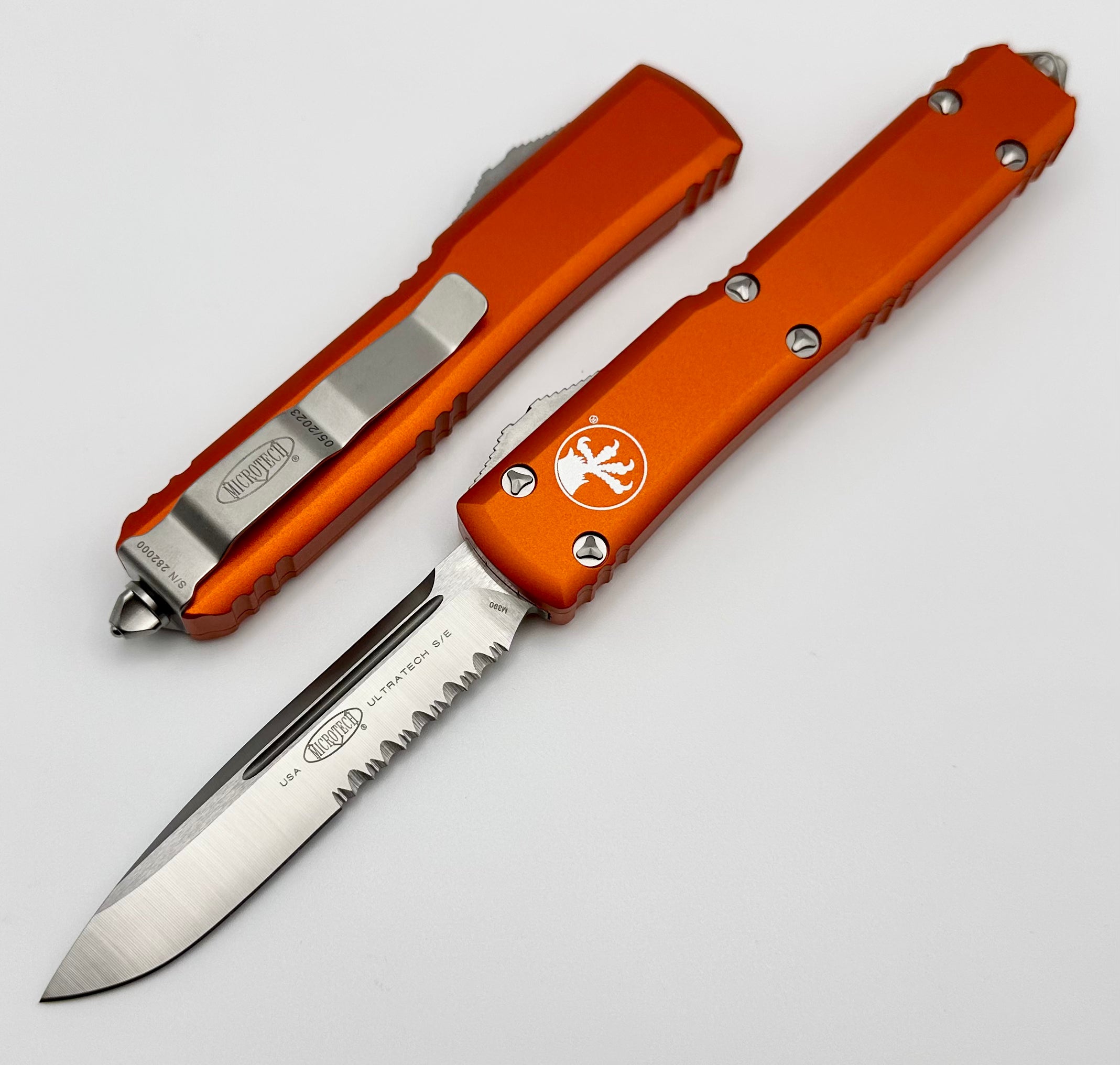 Microtech Ultratech Satin & Orange Tactical Knife