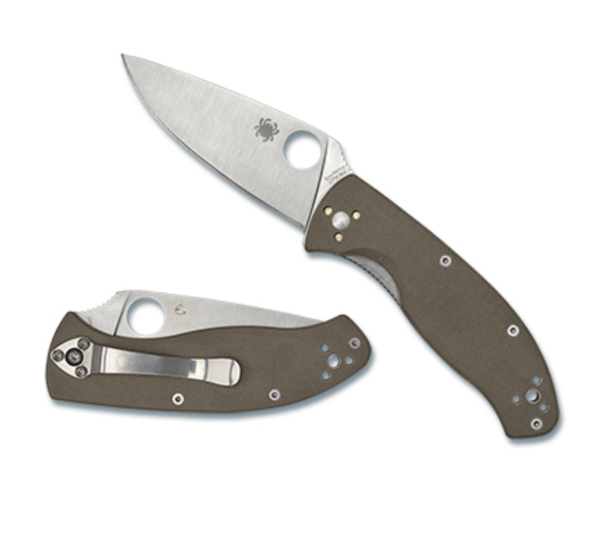 Spyderco Tenacious Premium Brown G-10 & CPM-M4 Knife