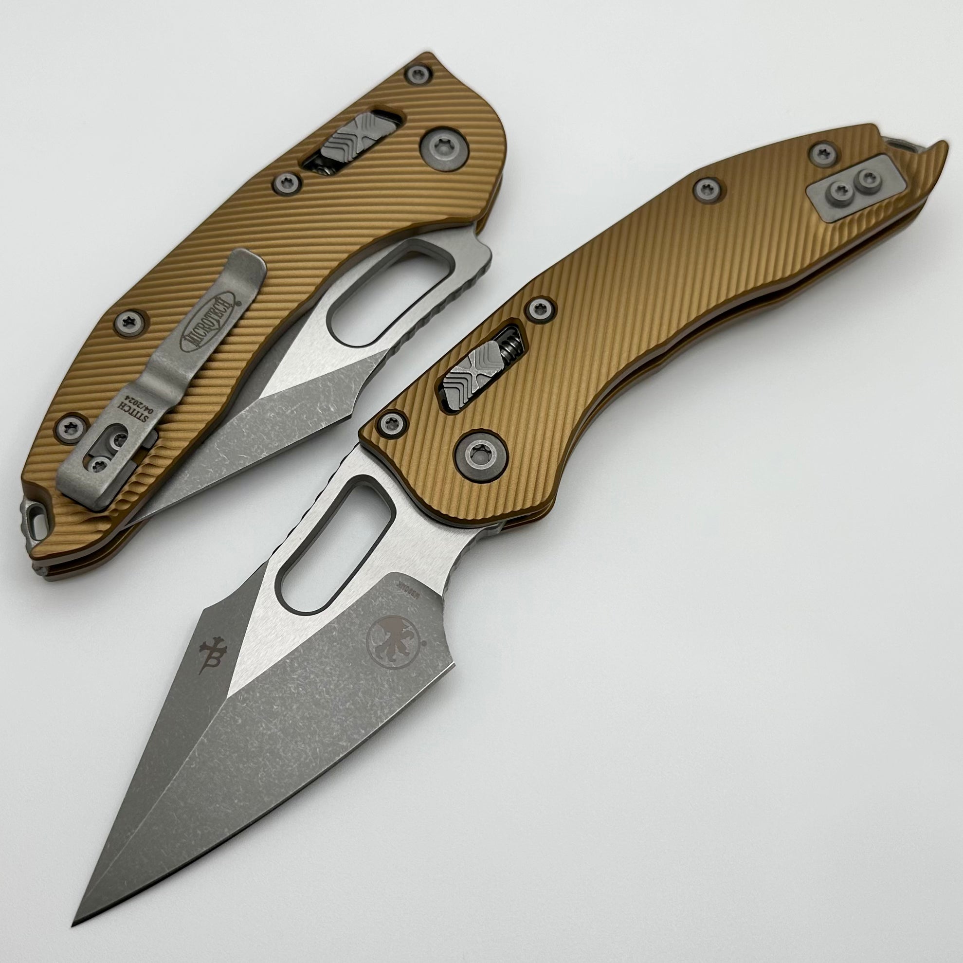 Microtech Stitch RAM LOK Tactical Folding Knife - Premium M390MK Blade & Apocalyptic Finish