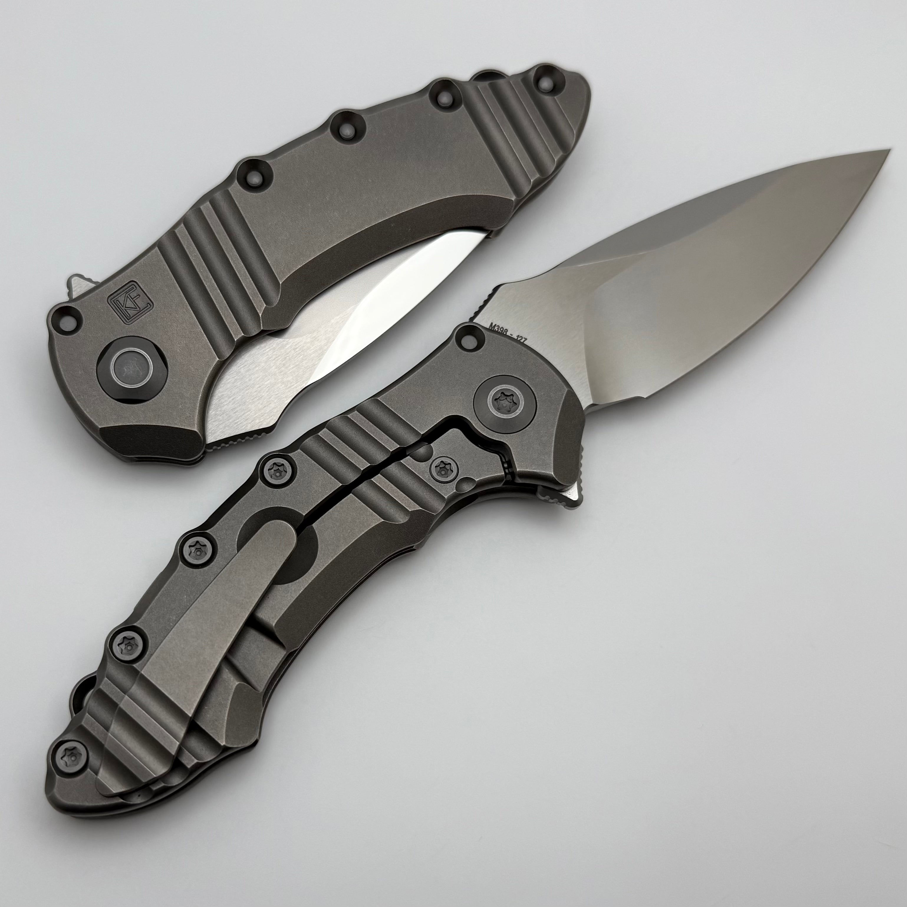 Premium Ecilop-M Titanium Knife by CKF - Ultimate M398 Blade