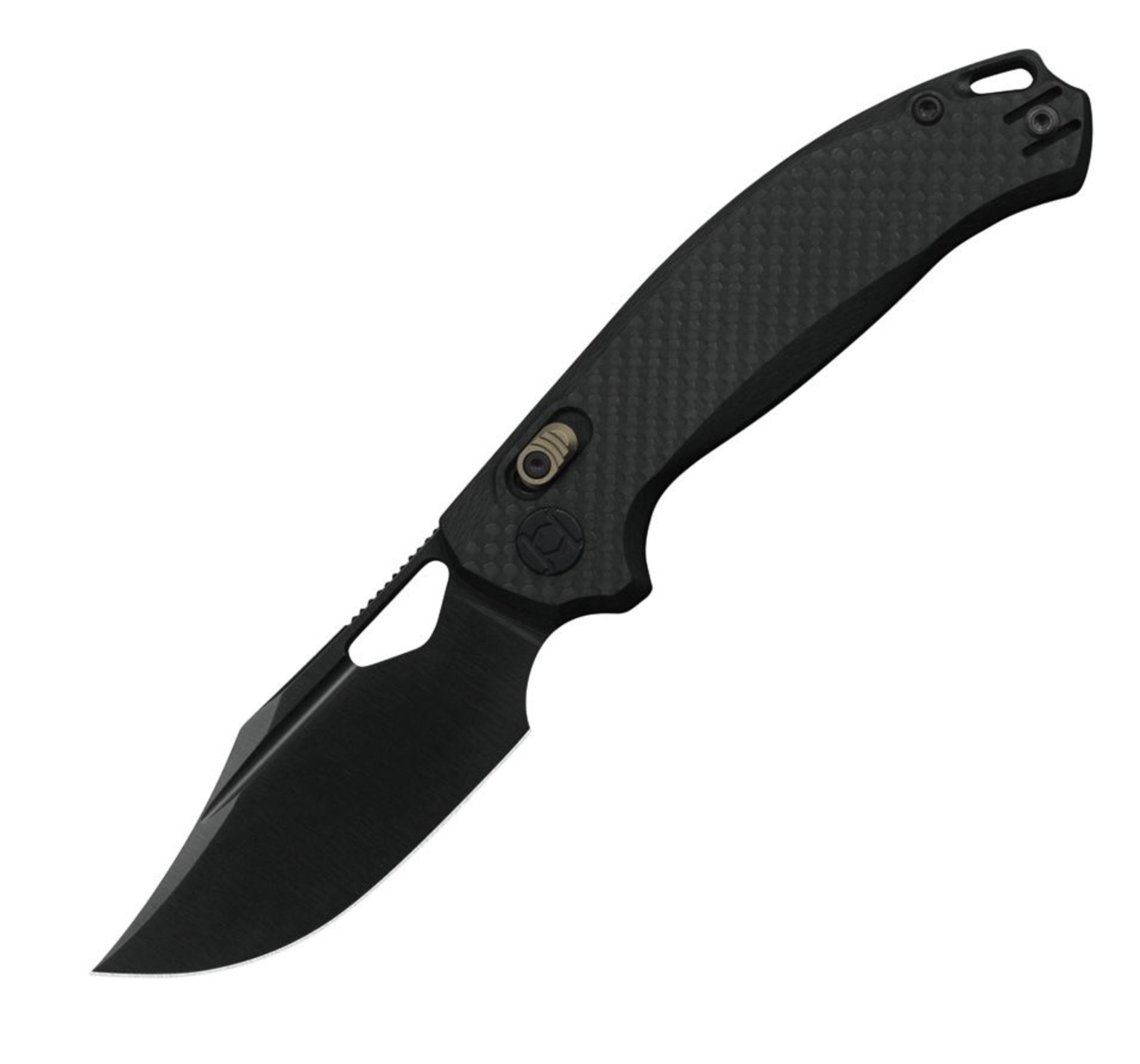 Kunwu Knives Django: Premium Carbon Fiber & DLC Elmax X707F Folding Knife