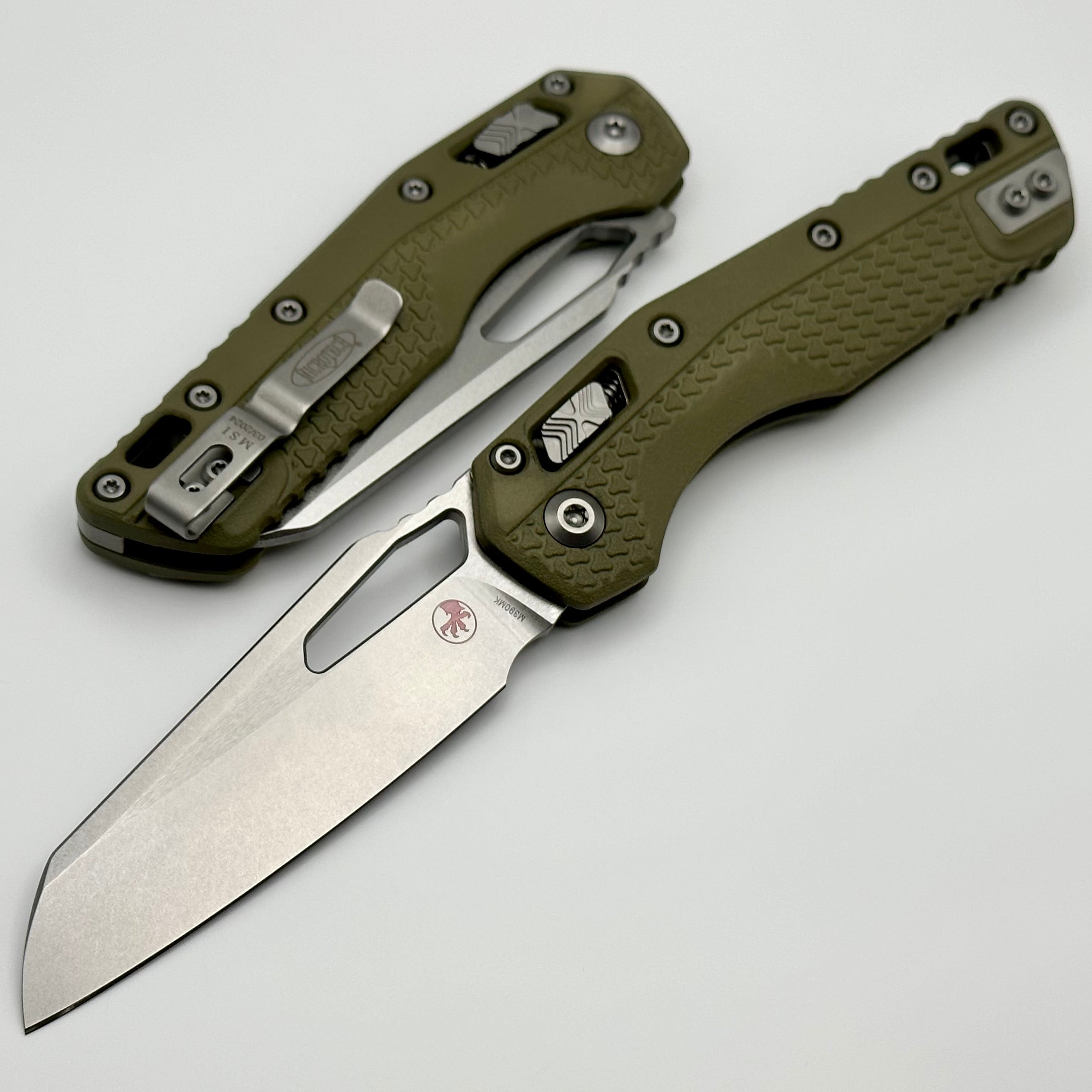 Premium Microtech MSI RAM LOK Folding Knife - OD Green Polymer & M390MK Steel