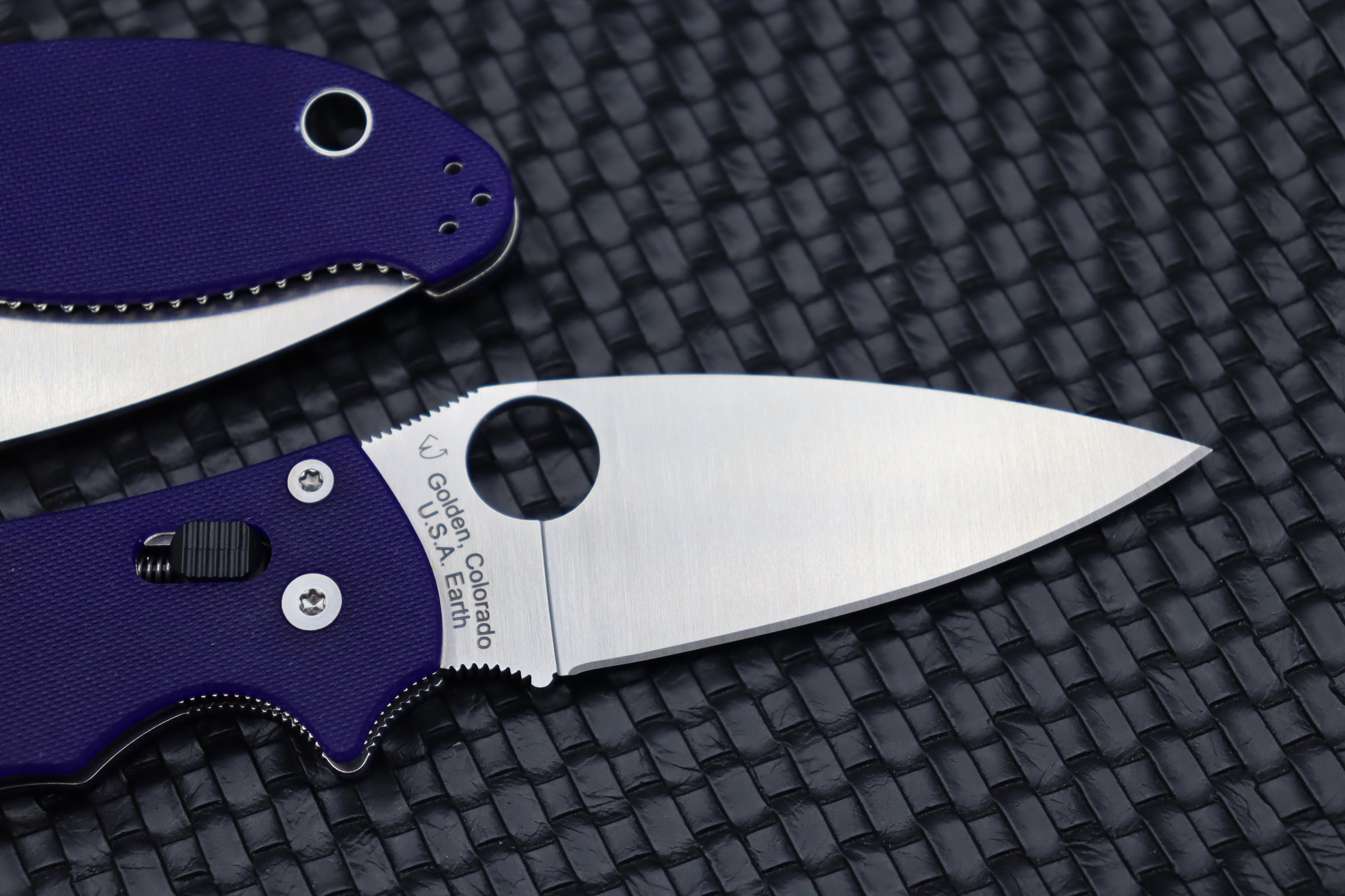 Spyderco Manix 2 Ultimate EDC Knife - Dark Blue G-10 & CPM S110V Steel