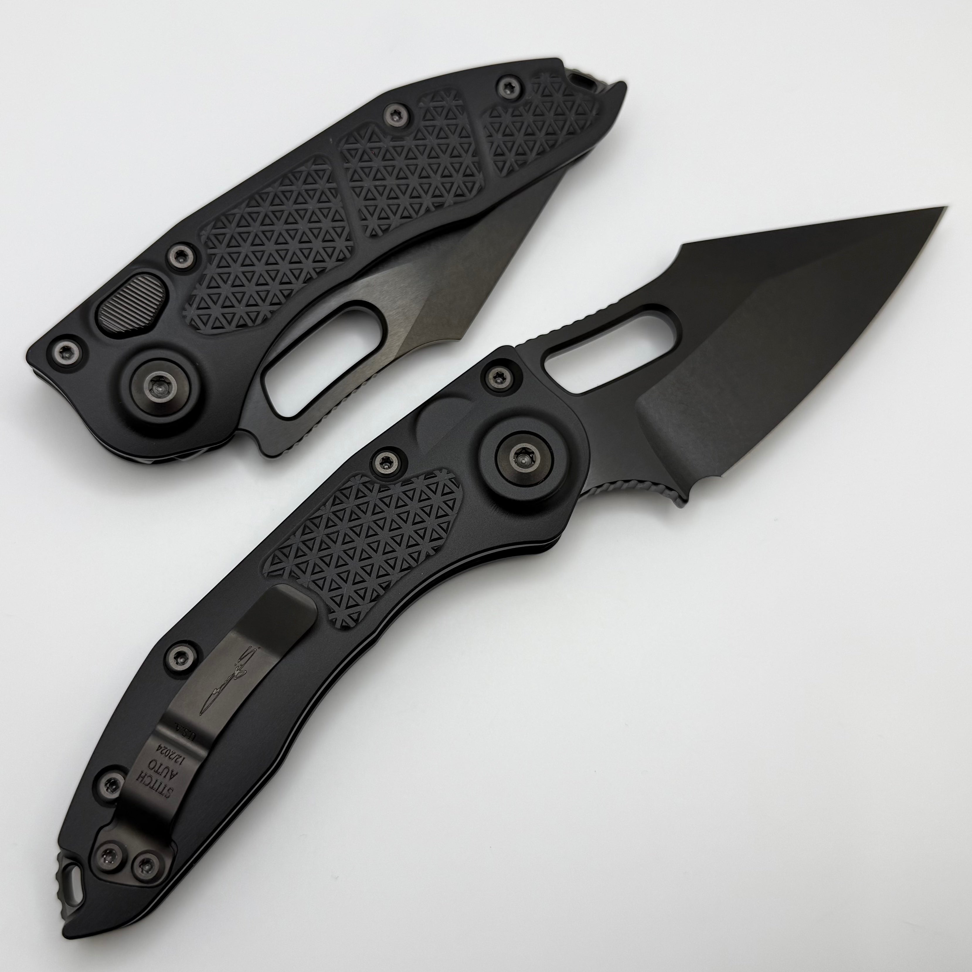 Microtech Borka Stitch Shadow DLC Tactical Knife