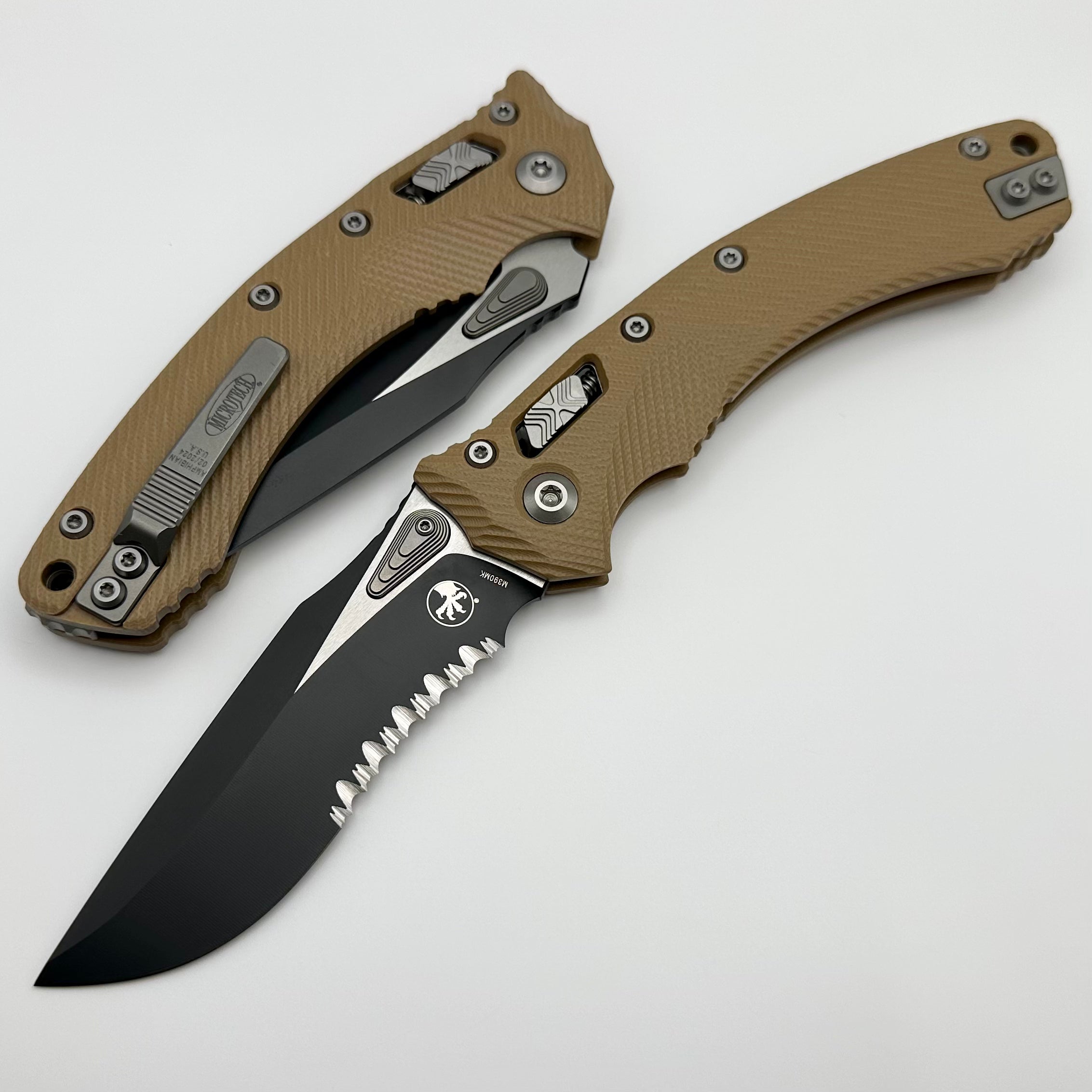 Microtech Amphibian RAM LOK Tactical Knife - Premium G-10 & M390MK Blade