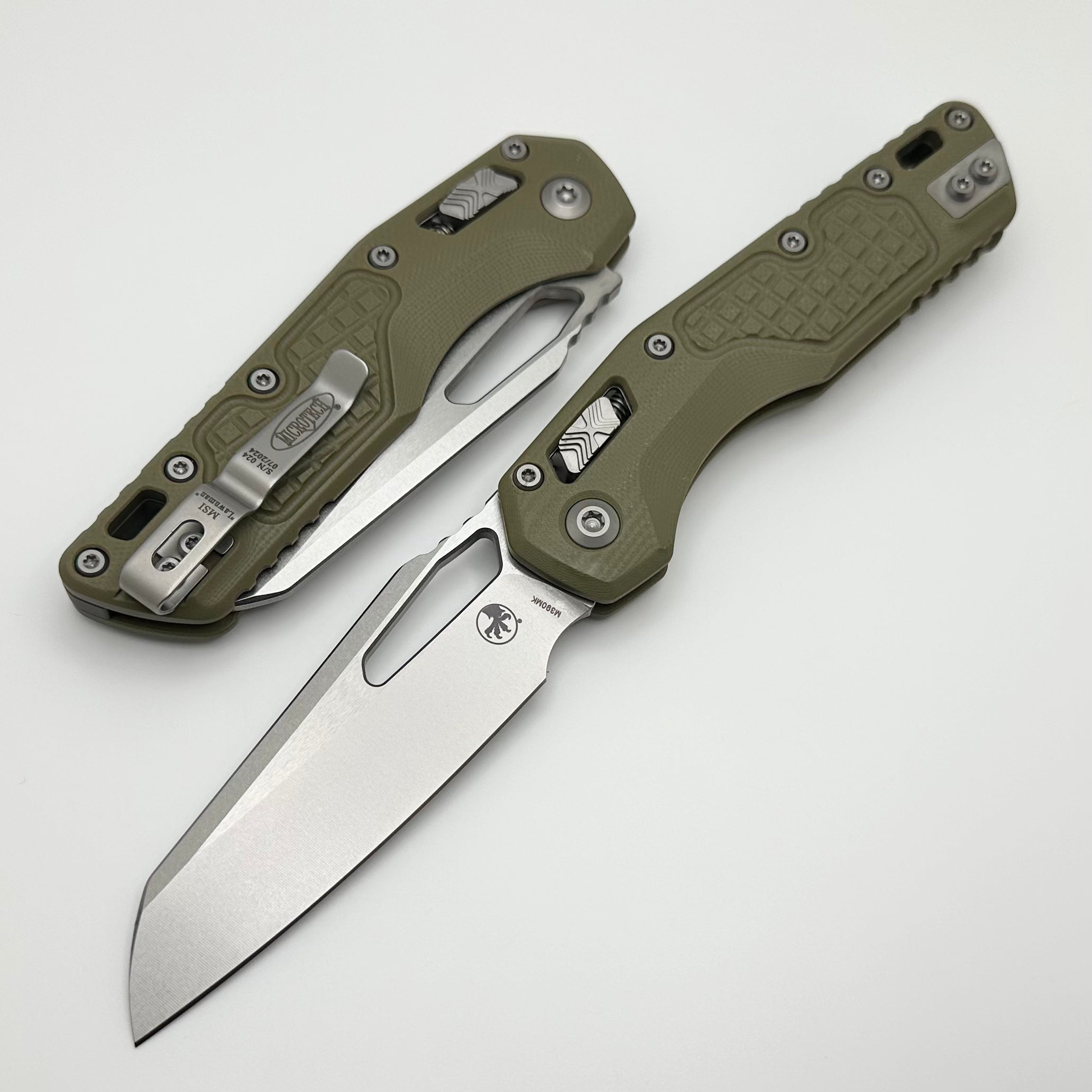 Microtech MSI Lawnman Premium Tactical Knife - OD Green G-10 & M390MK Blade
