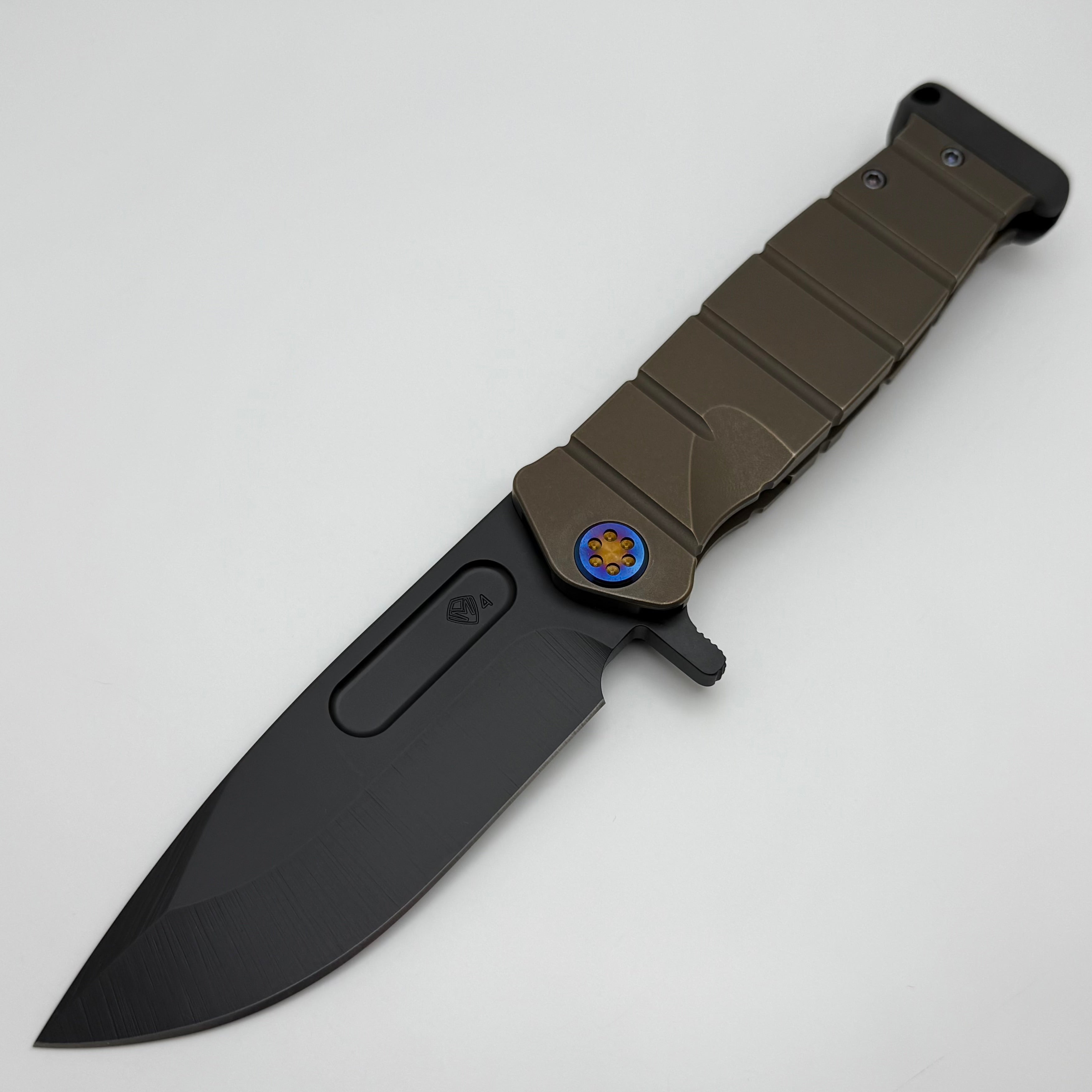 Medford Ultimate Fighter Flipper - Premium USMC Bronze Handles with Flamed Hardware & S45VN Blade