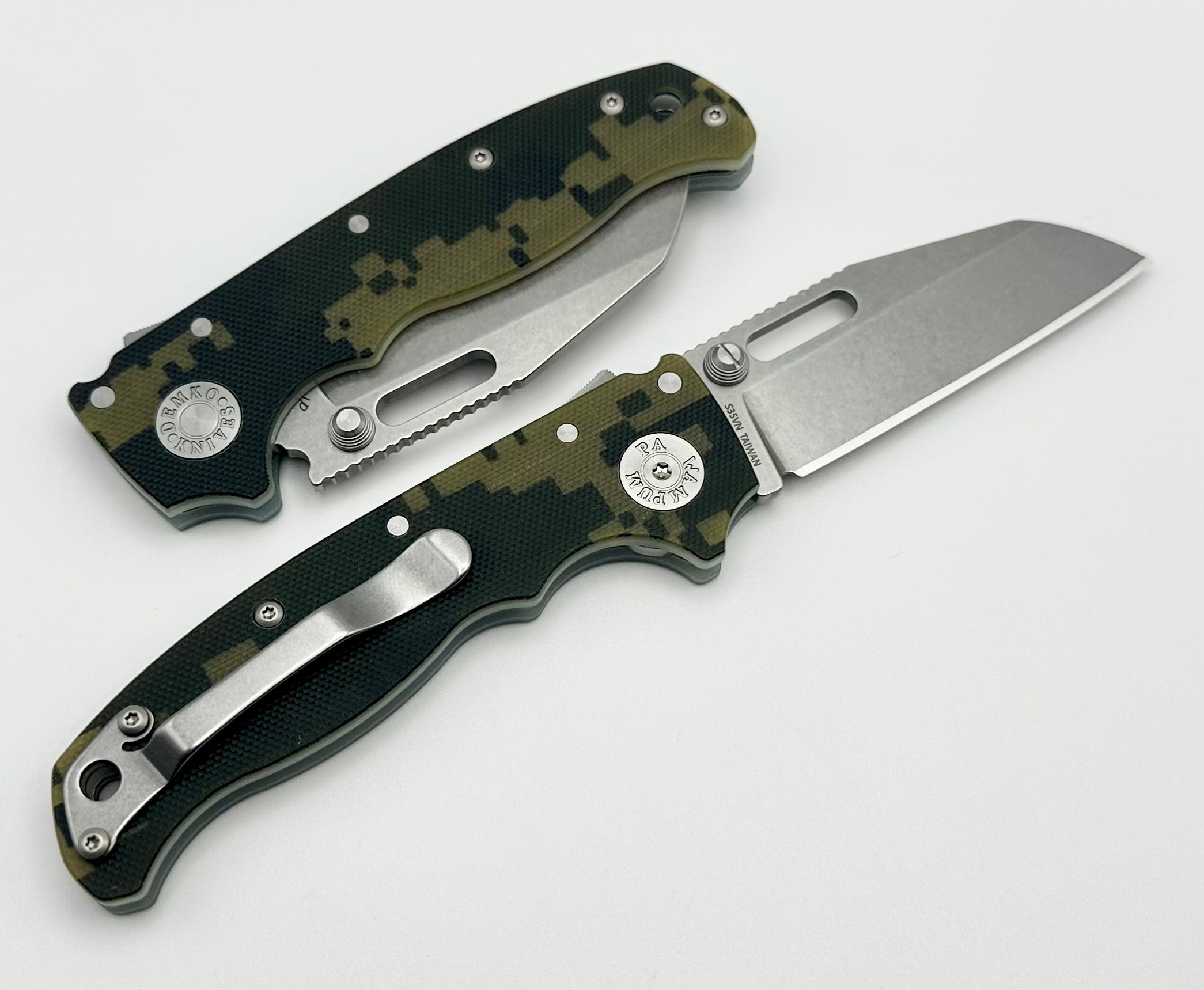 Demko AD20.5 Premium S35VN Shark Lock Knife with Digi Camo G-10 Handle