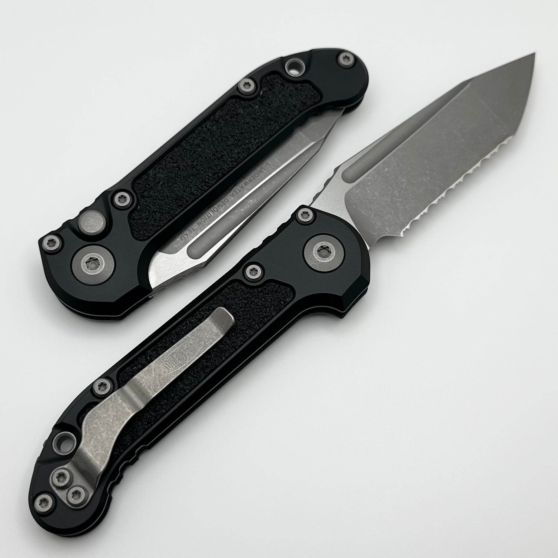 Microtech Ultimate LUDT Gen III Apocalyptic Tanto Knife - Black Handle