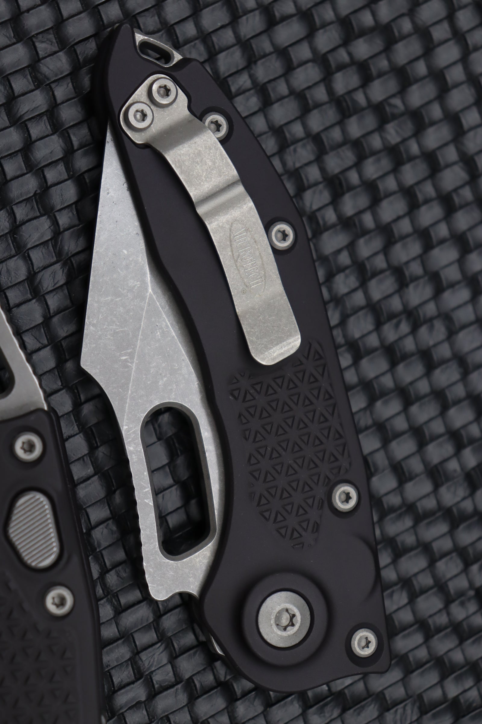 Microtech Borka Stitch Fully Serrated Apocalyptic Standard 169-12AP - Premium Tactical Knife