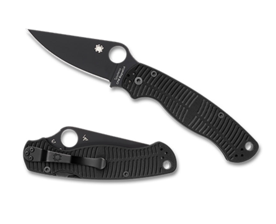 Spyderco Paramilitary 2 PM2 Salt - Ultimate Tactical Knife with DLC MagnaCut Blade