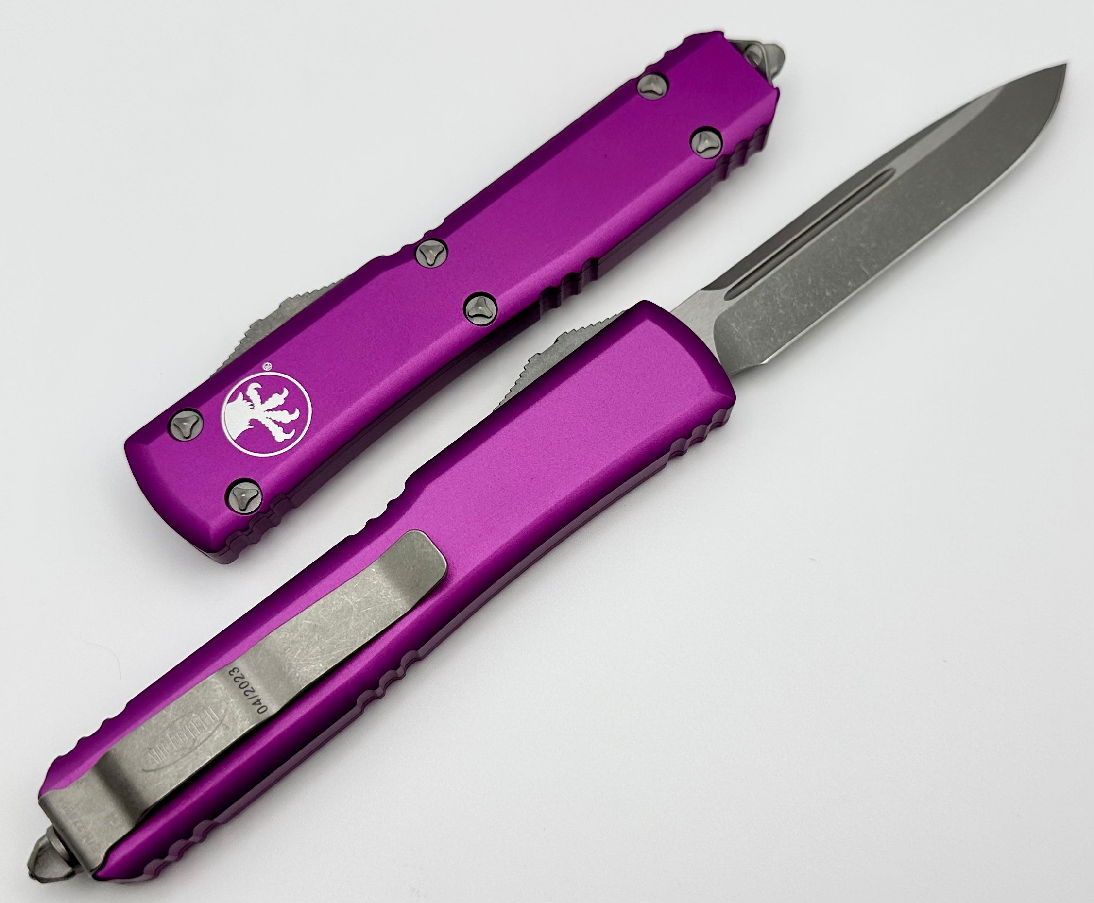 Microtech Ultratech Apocalyptic Premium OTF Knife - Violet Edition