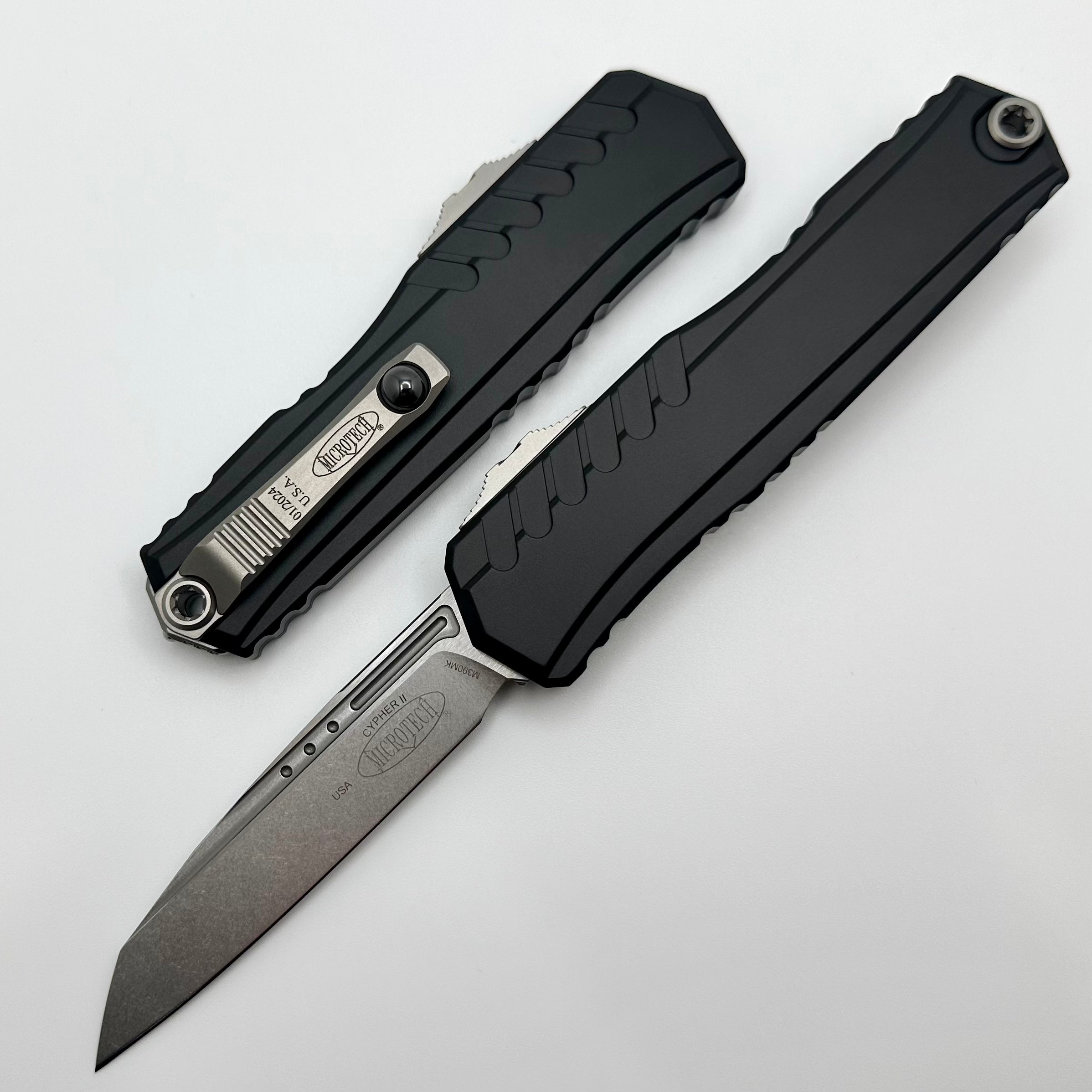 Microtech Cypher II S/E Stonewash Premium OTF Knife