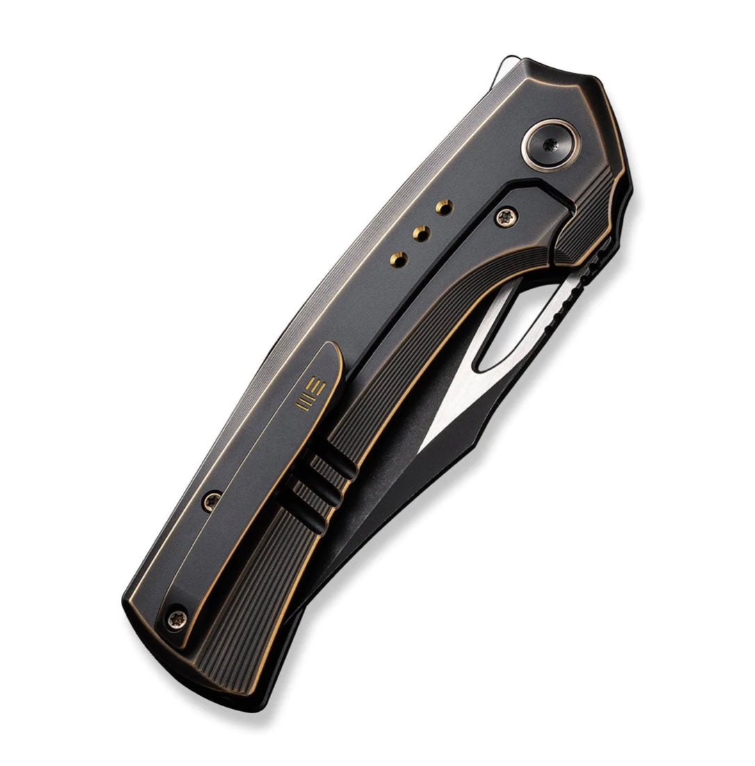 Premium We Knife Nefaris Limited Edition - Black/Bronze Titanium & Black Stonewash 20CV