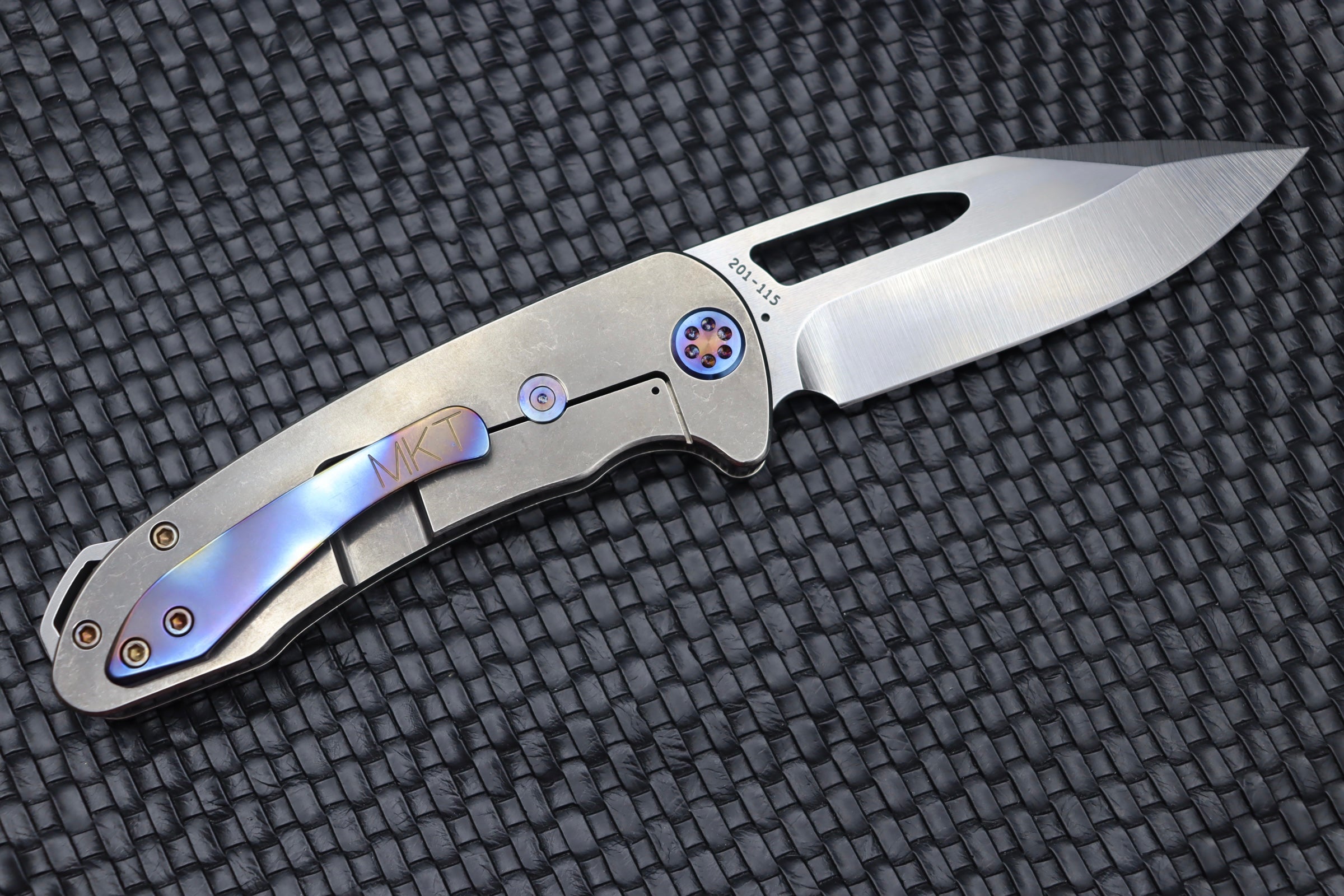 Medford On Belay Premium Folding Knife - Tumbled S35VN Blade & Titanium Handles