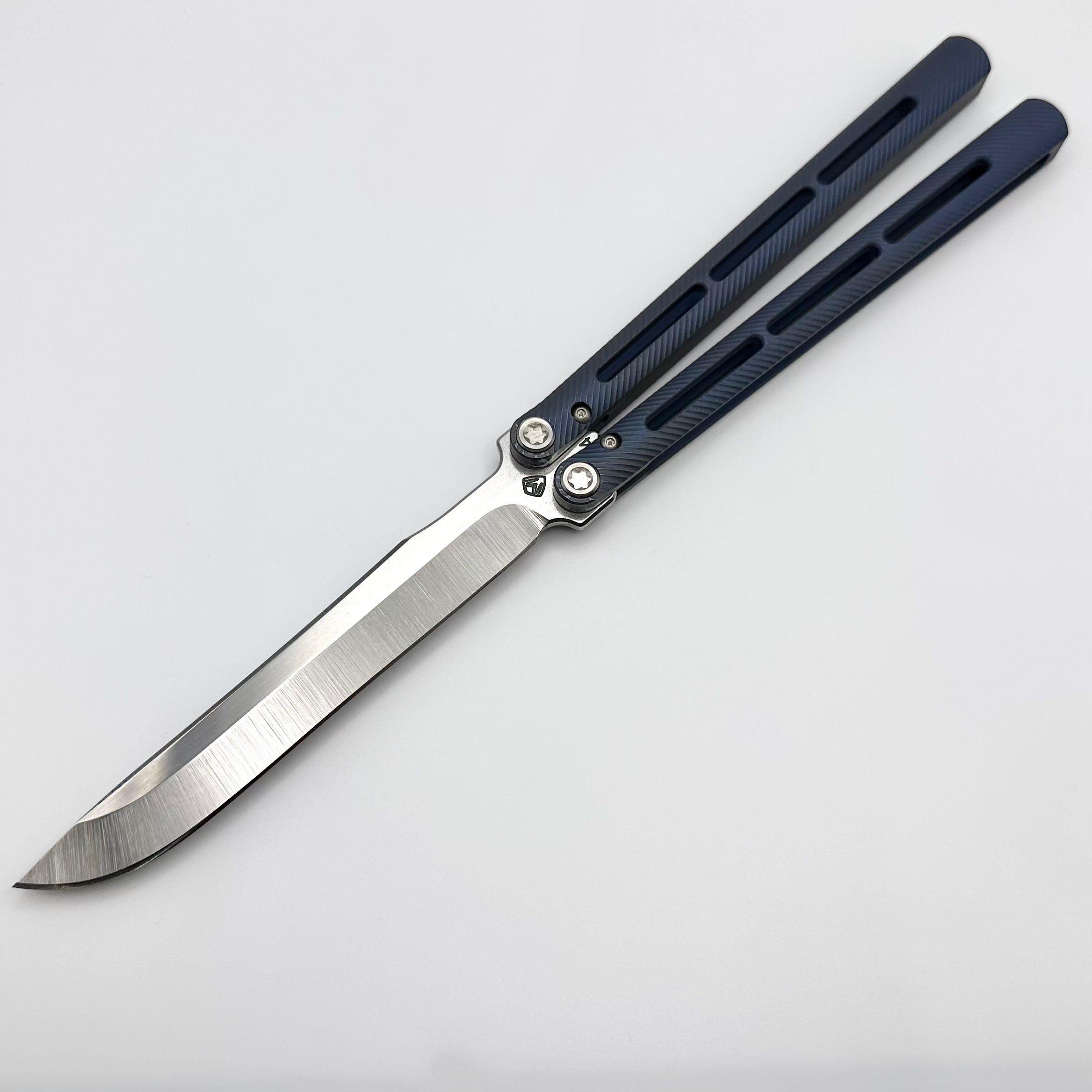 Medford Viceroy Ultimate Butterfly Knife - Blue Titanium Handles with S45VN Blade