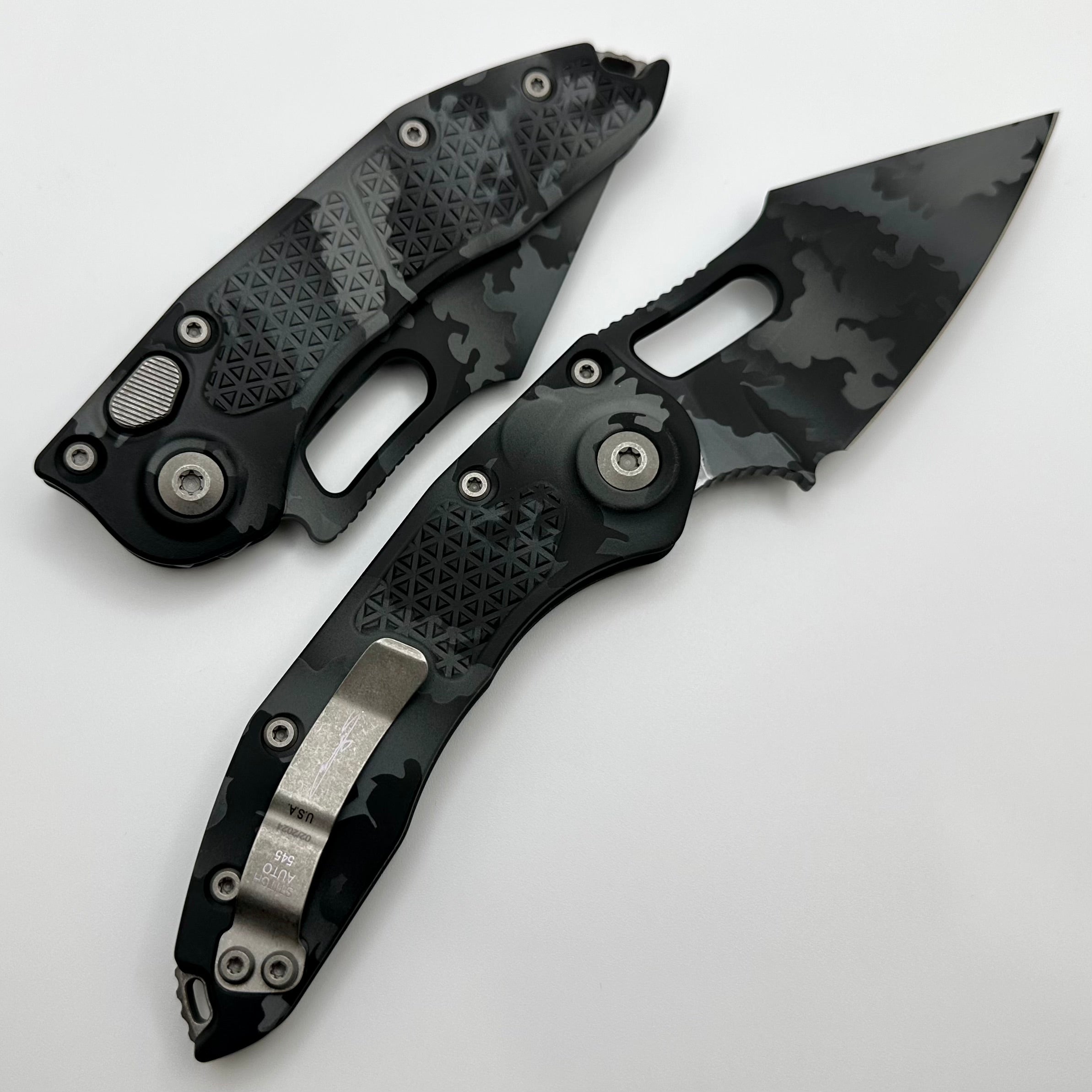 Microtech Borka Stitch Auto Urban Camo - Premium Tactical Knife